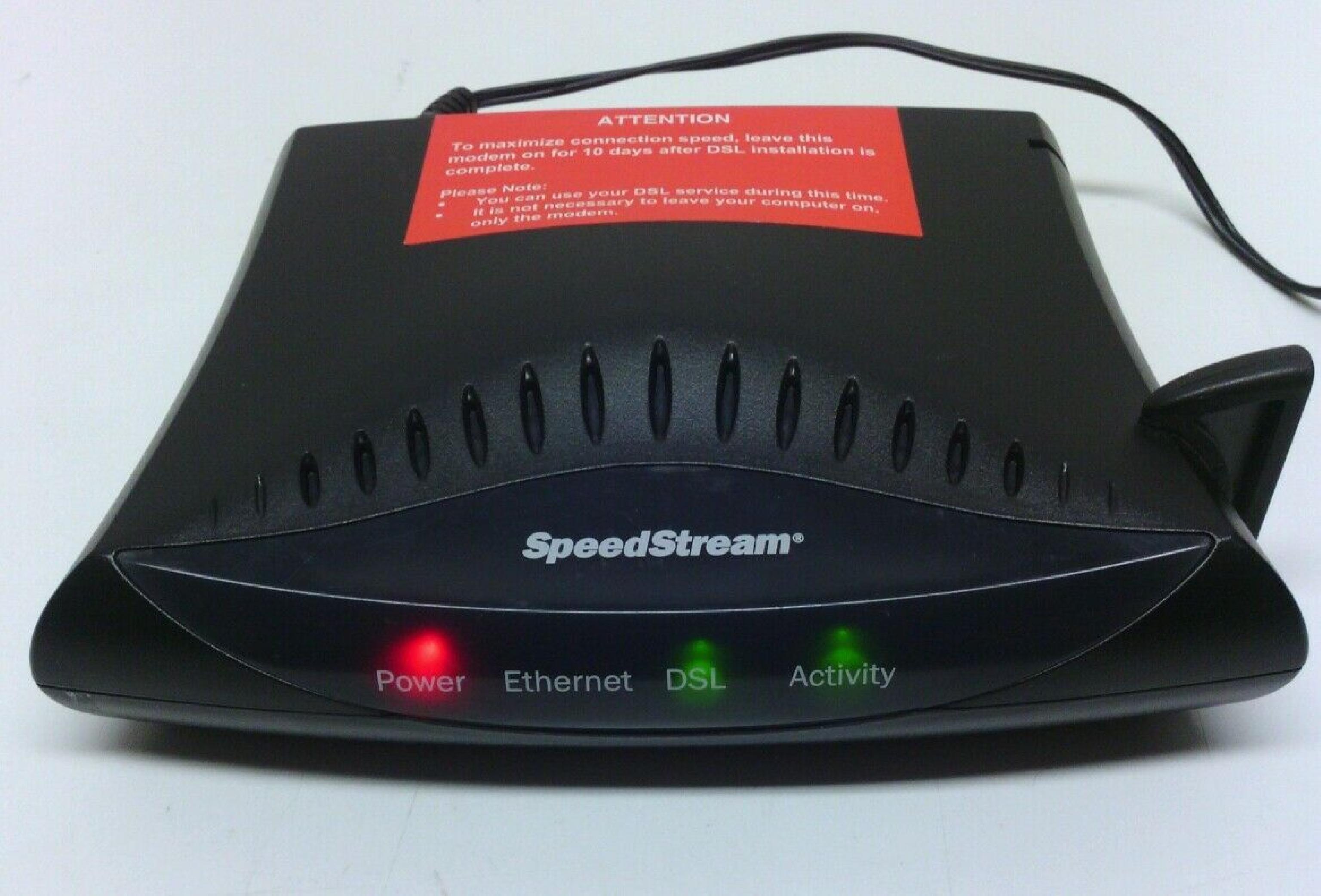 EFFICIENT NETWORKS INC SPEEDSTREAM 5100 ETHERNET ADSL MODEM WITH AC ADAPTER