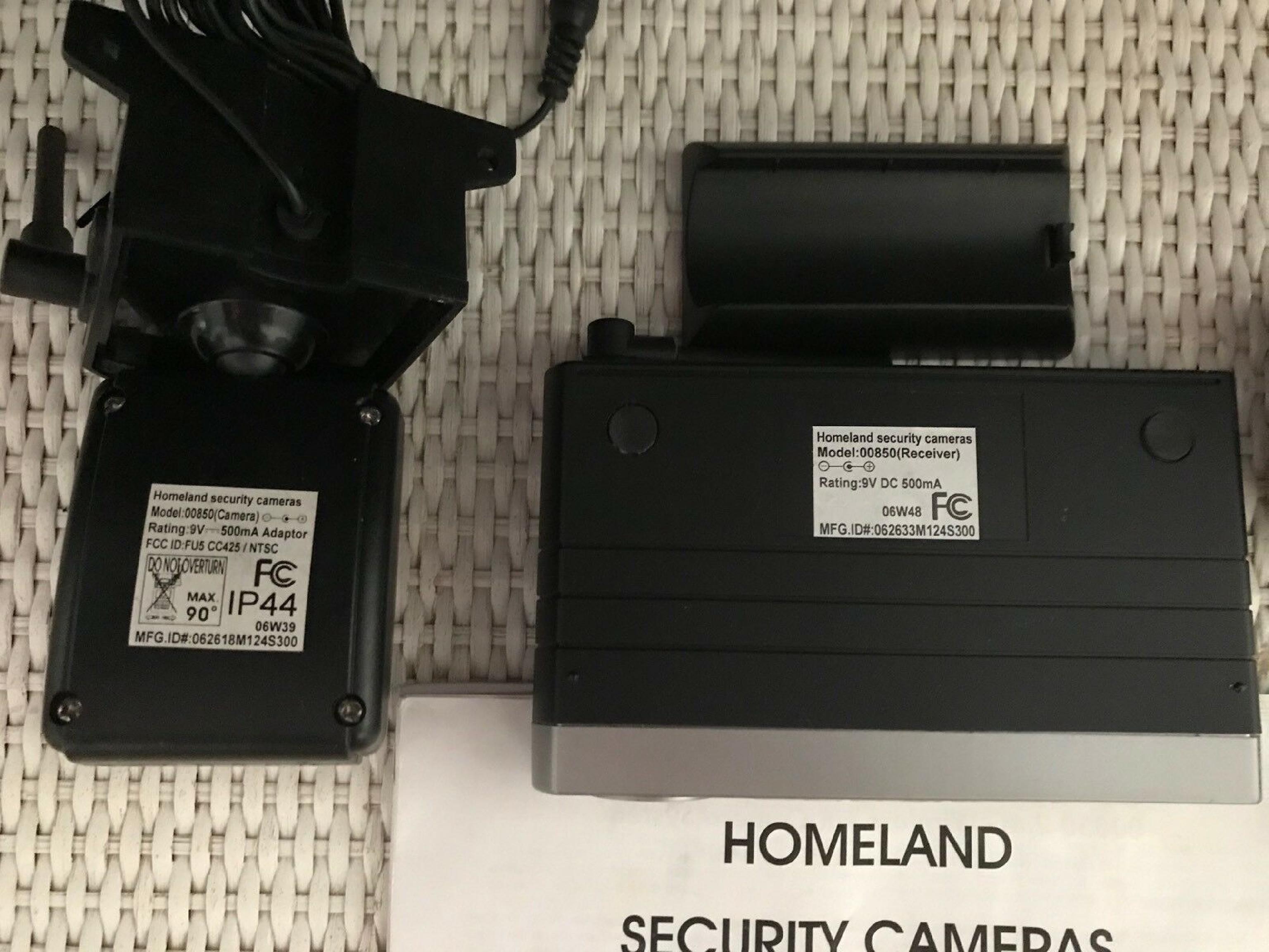 HOMELAND SECURITY 850 RECEIVER, WITHOUT 9V DC POWER SUPPLY