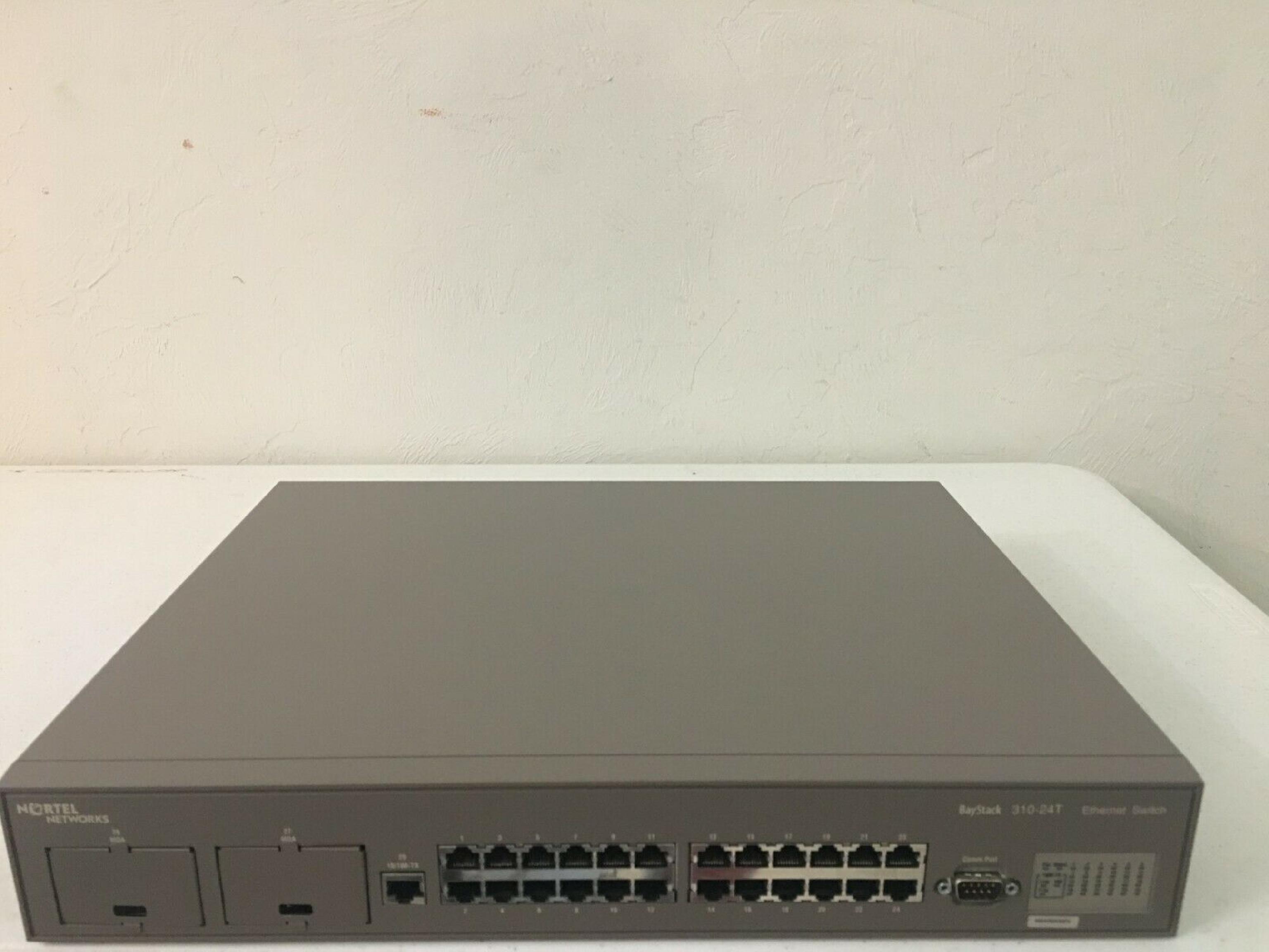 BAY NETWORKS / NORTEL 310-24T ETHERNET SWITCH 10BT 100BT 24PORTS