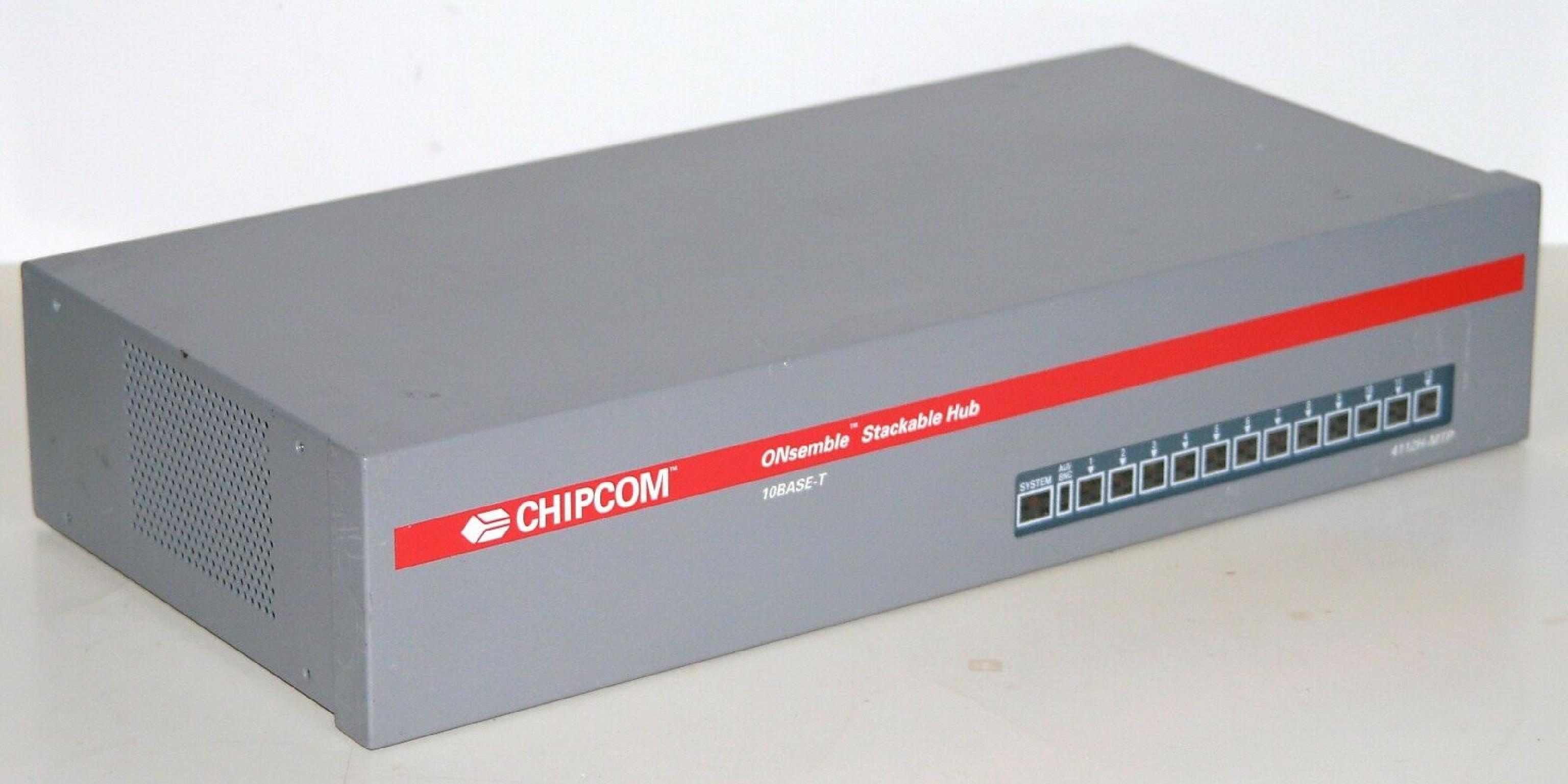 CHIPCOM 4112H-MTP 12 PORT 10BASE-T ONSEMBLE STACKABLE HUB