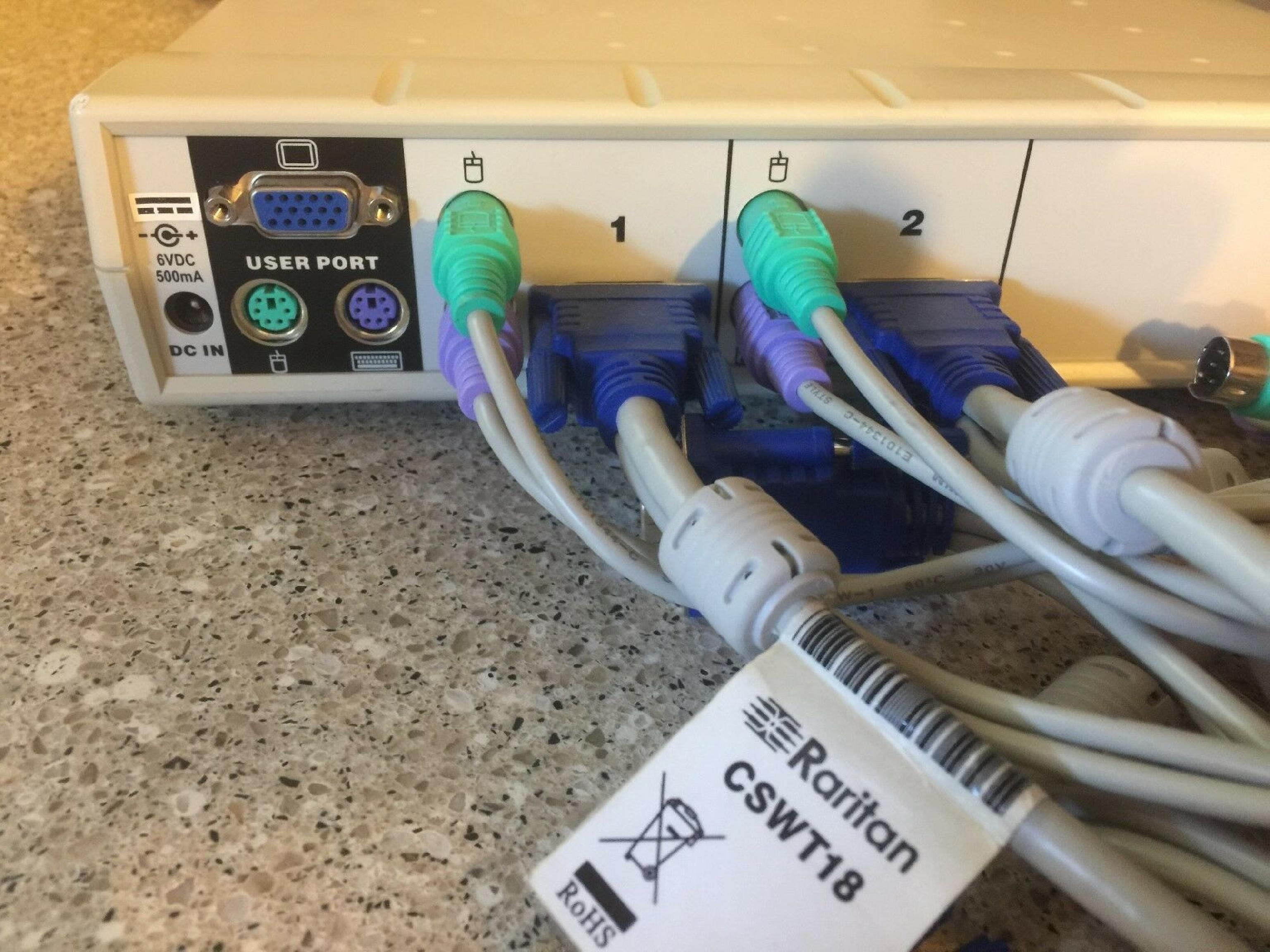 RARITAN COMPUTER SW2 KVM 2 PORT SWITCH