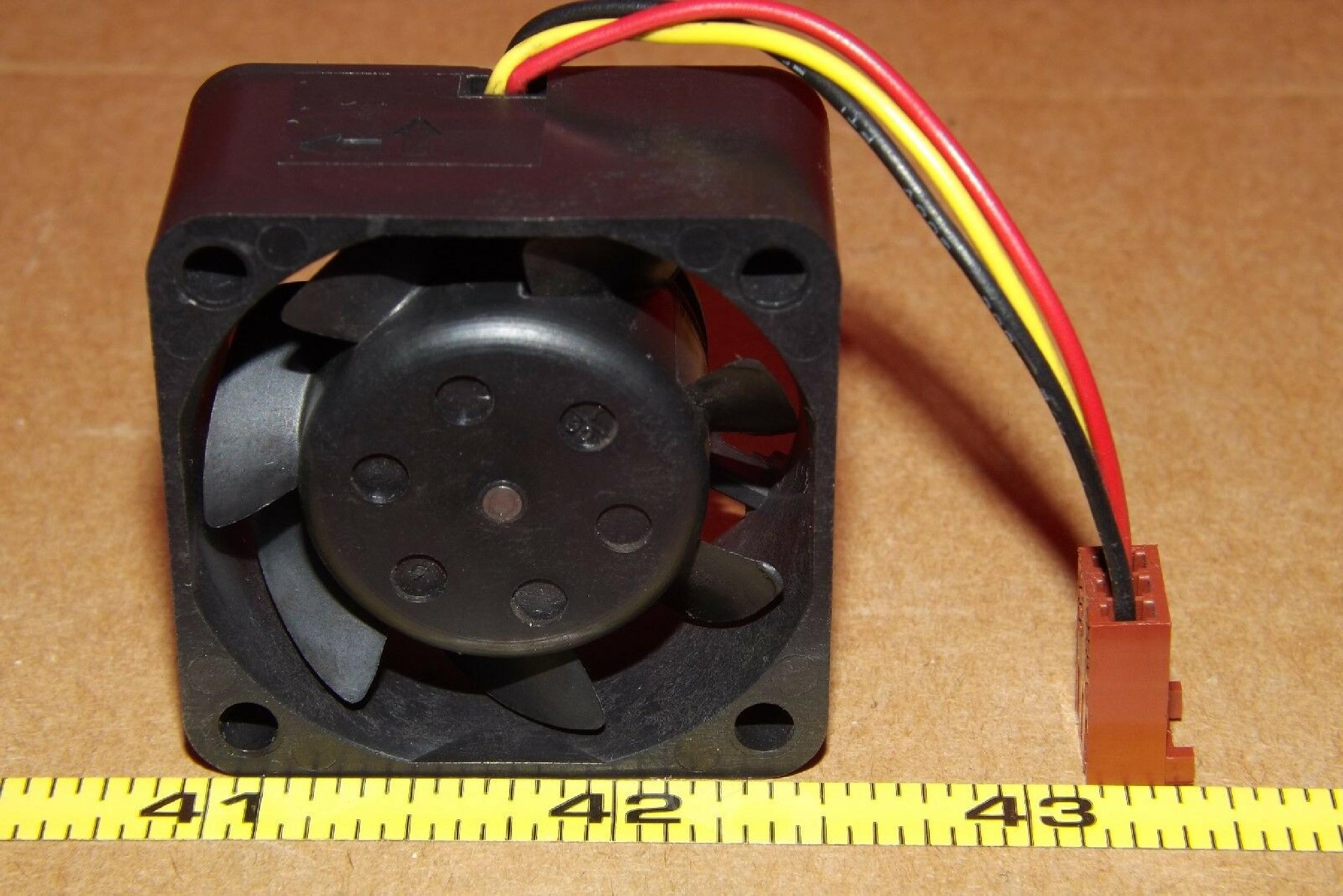 NIDEC C34637-58 12VDC .13A FAN 40MM X40MM X20MM WITH 3INCH 3 WIRE CABLE AND PIN CONNECTOR PI