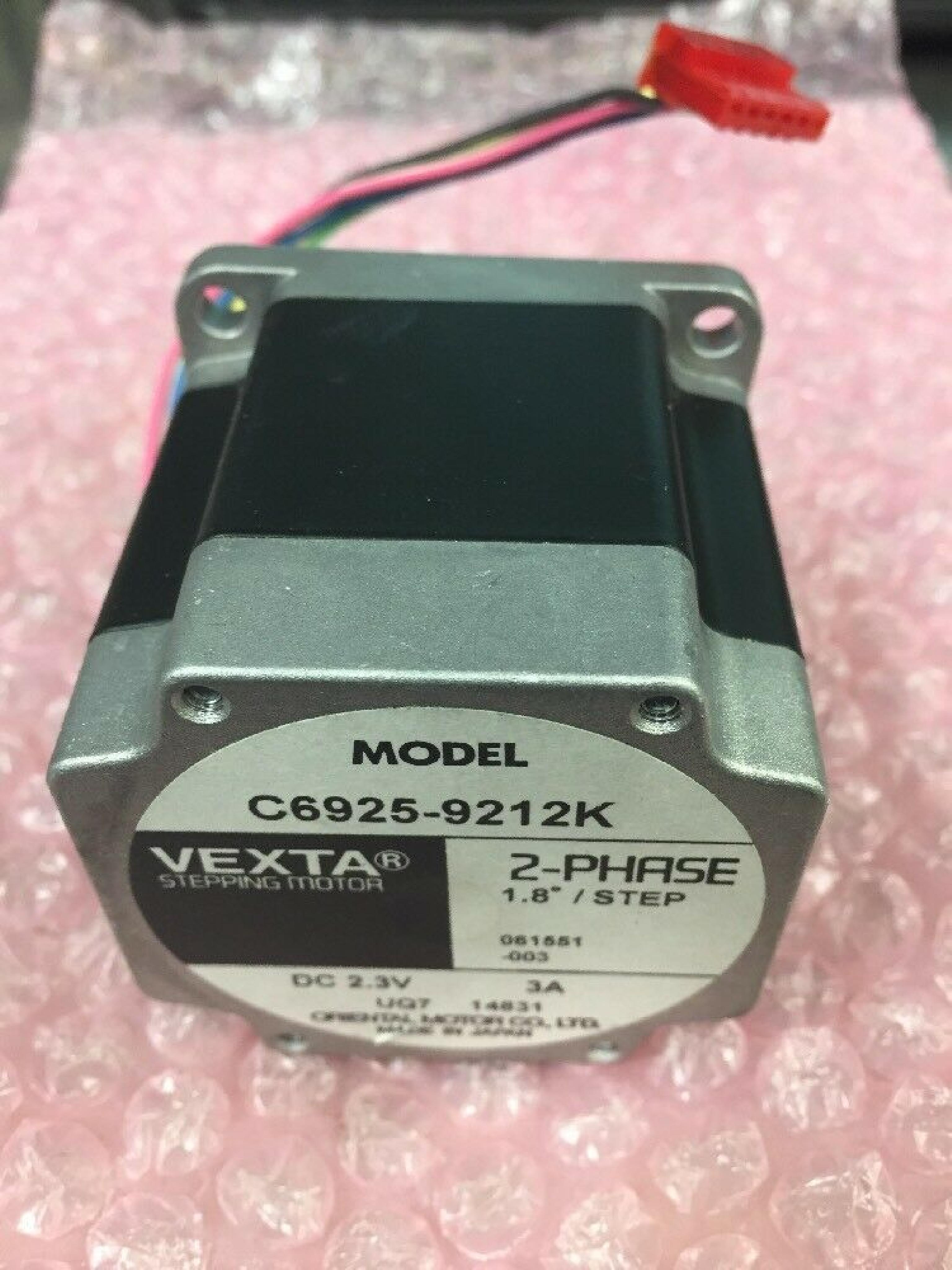 VEXTA / ORIENTAL MOTOR CO / INTERMEC TECHNOLOGIES CORPORATION C6925-9212K 2 PHASE 1.8* STEPPING MOTOR - 2.3VDC 3A FOR THERMAL LABEL PRINTER 2-PHASE