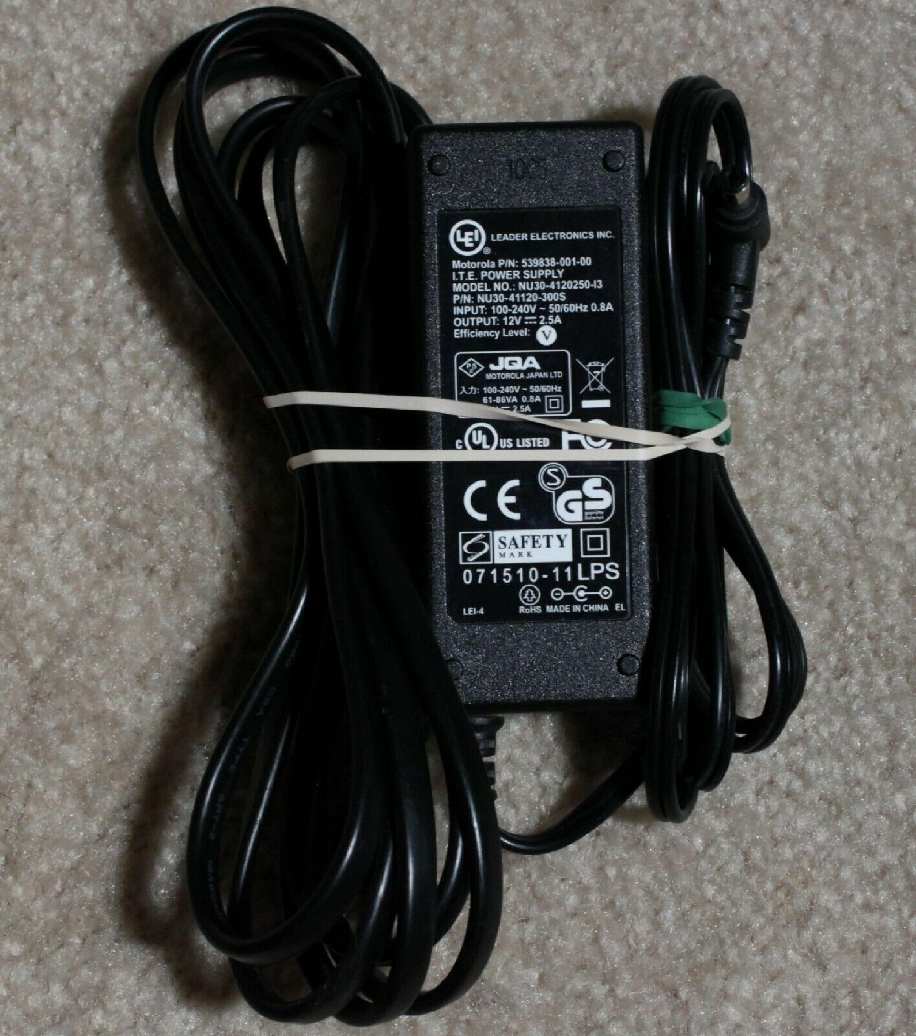 MOTOROLA NU30-4120250-13 POWER SUPPLY 12V 2.5A