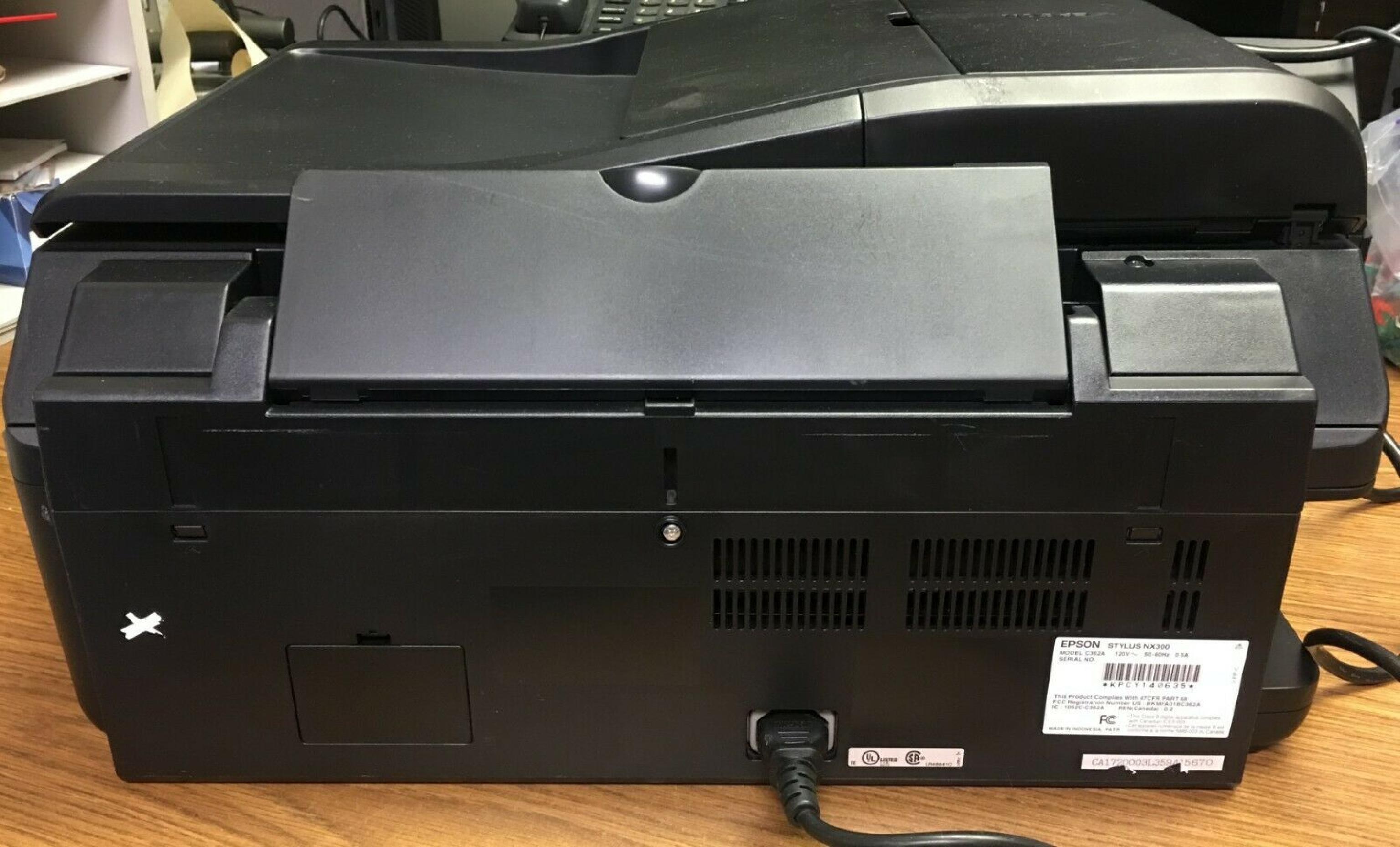 EPSON STYLUS NX300 COLOR MULTIFUNCTION PRINTER FAX SCANNER COPIER