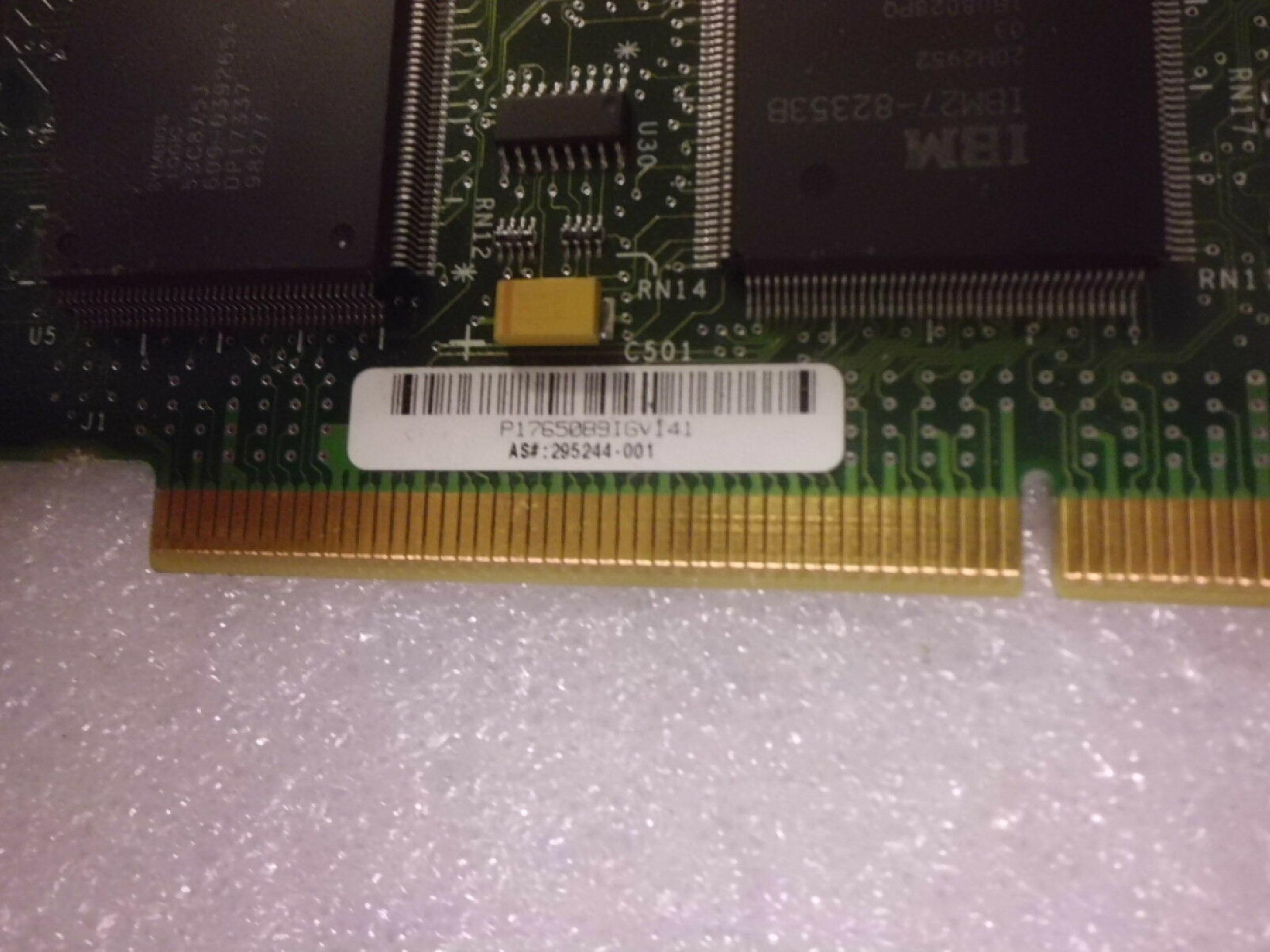 COMPAQ / HEWLETT PACKARD / HP 295244-001 68PIN SCSI RAID 2DH ARRAY CONTROLLER PCI WITH BATTERY CARD