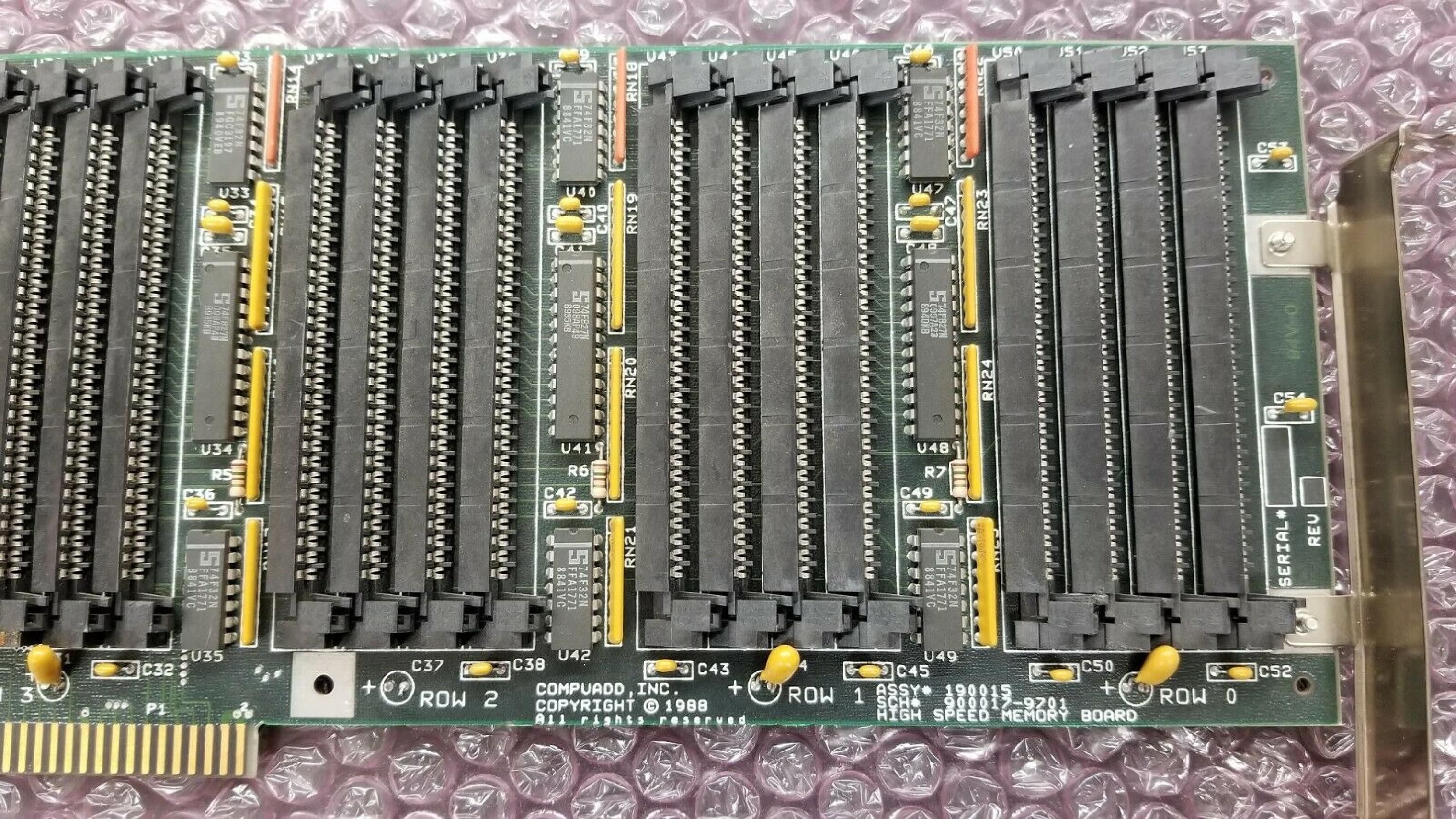 COMPUADD 190015 HIGH SPEED MEMORY BOARD