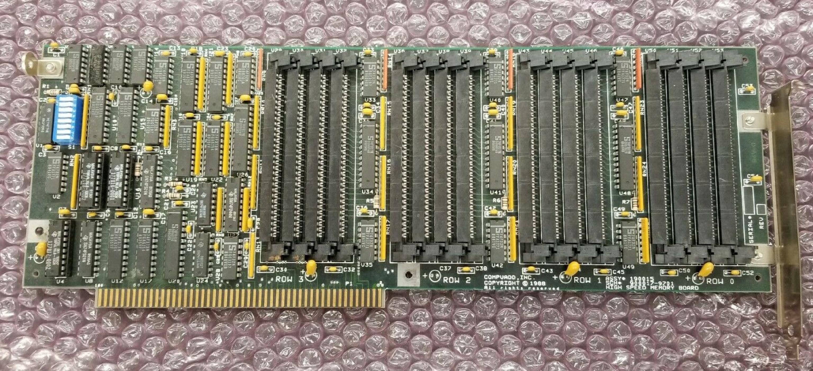 COMPUADD 190015 HIGH SPEED MEMORY BOARD