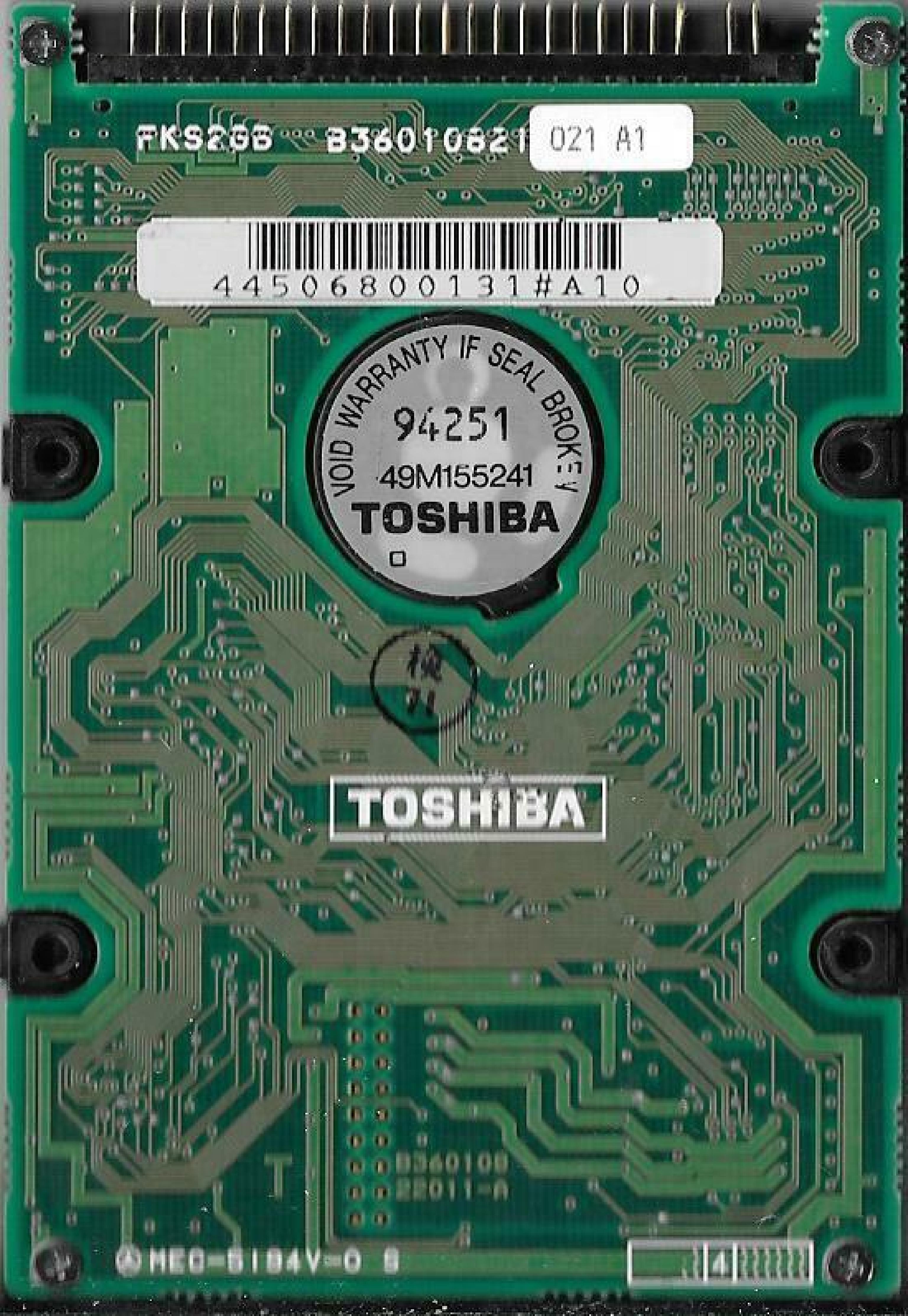 TOSHIBA MK1624FCV 213MB 2.5INCH IDE NOTEBOOK HARD DRIVE