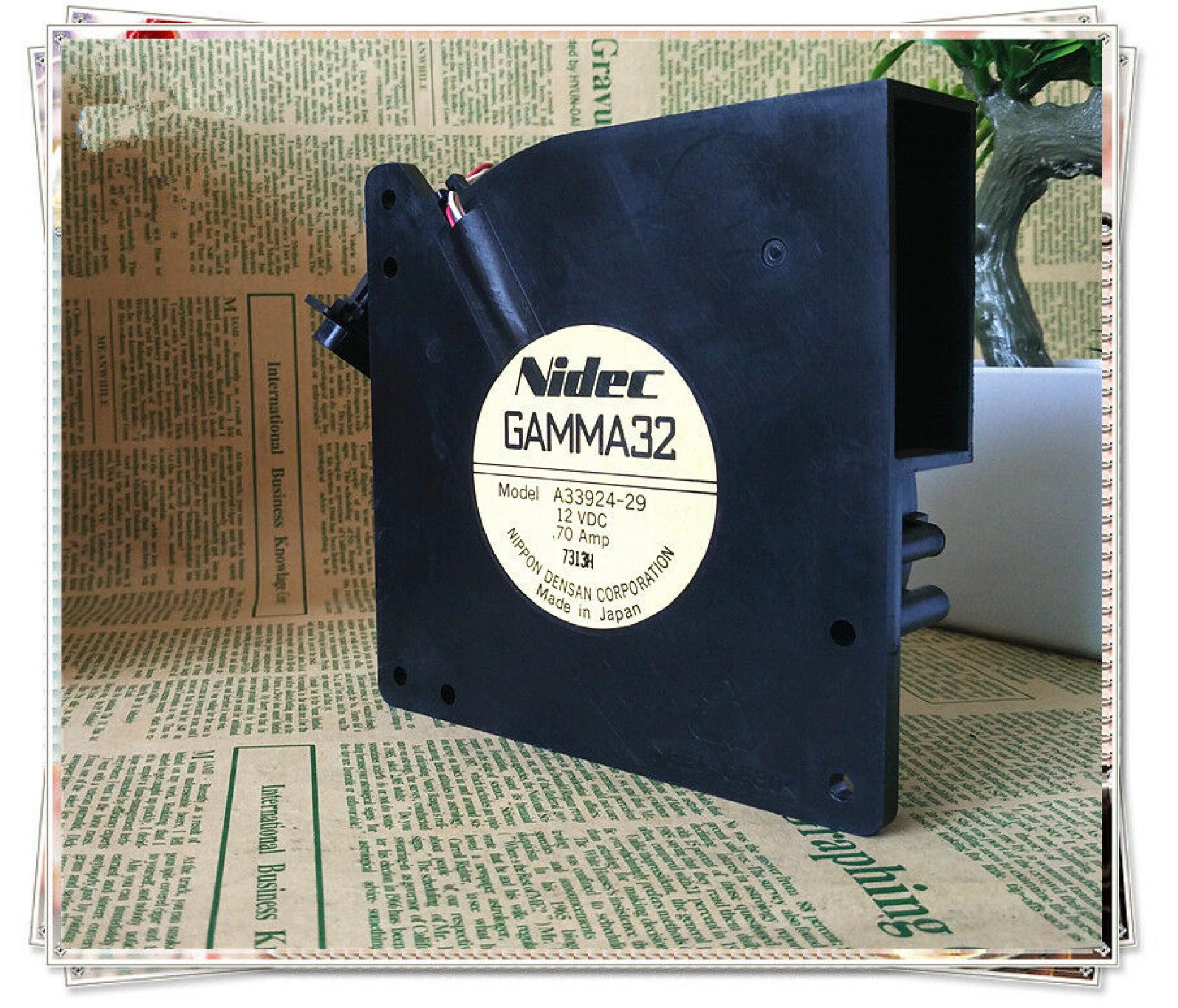 NIDEC A33924-29 BA356 12VDC .70A DUAL SPEED BLOWER ASSEMBLY GREY