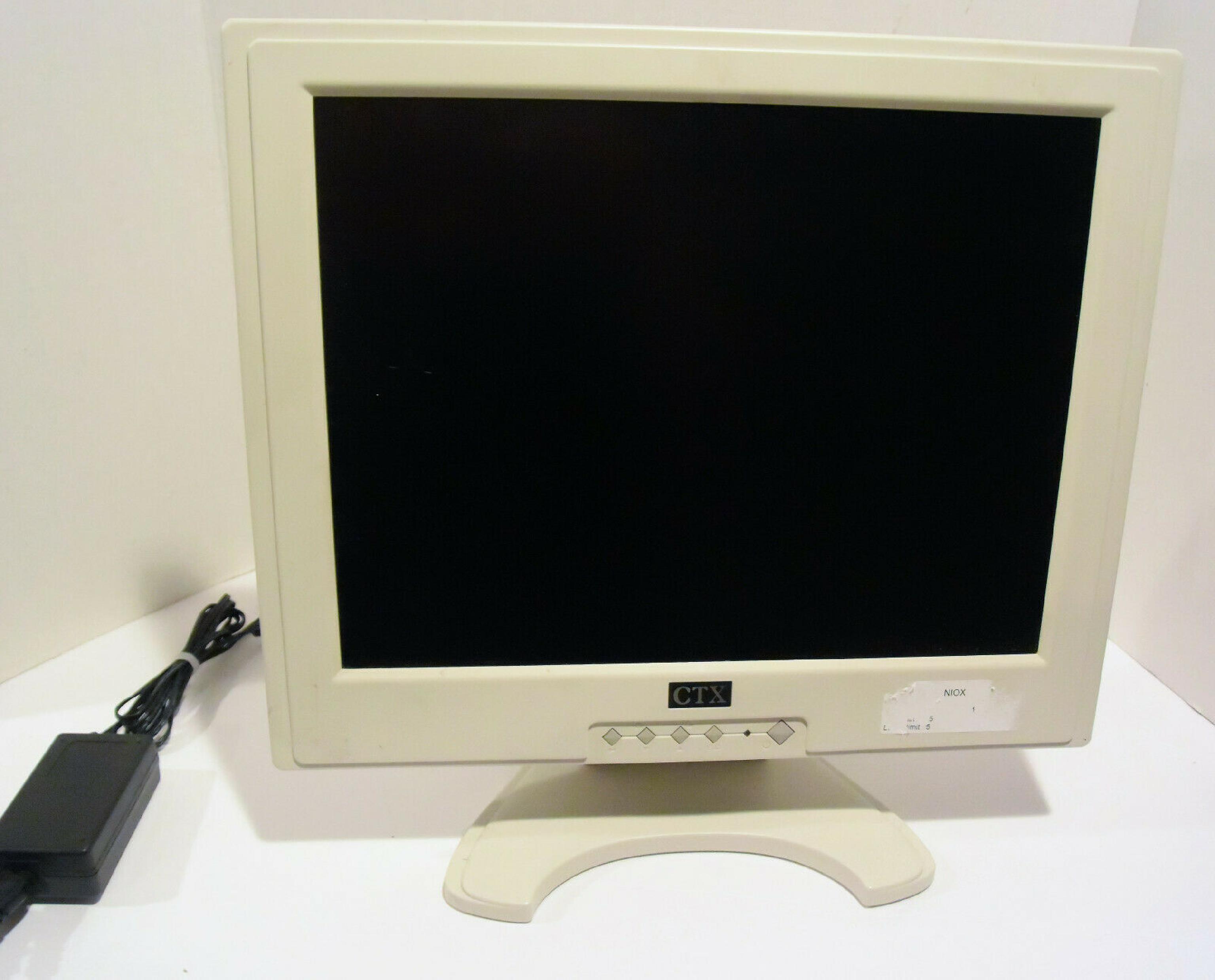 CTX S500 15INCH LCD MONITOR NEEDS POWER ADAPTER DC 12V 1.6A