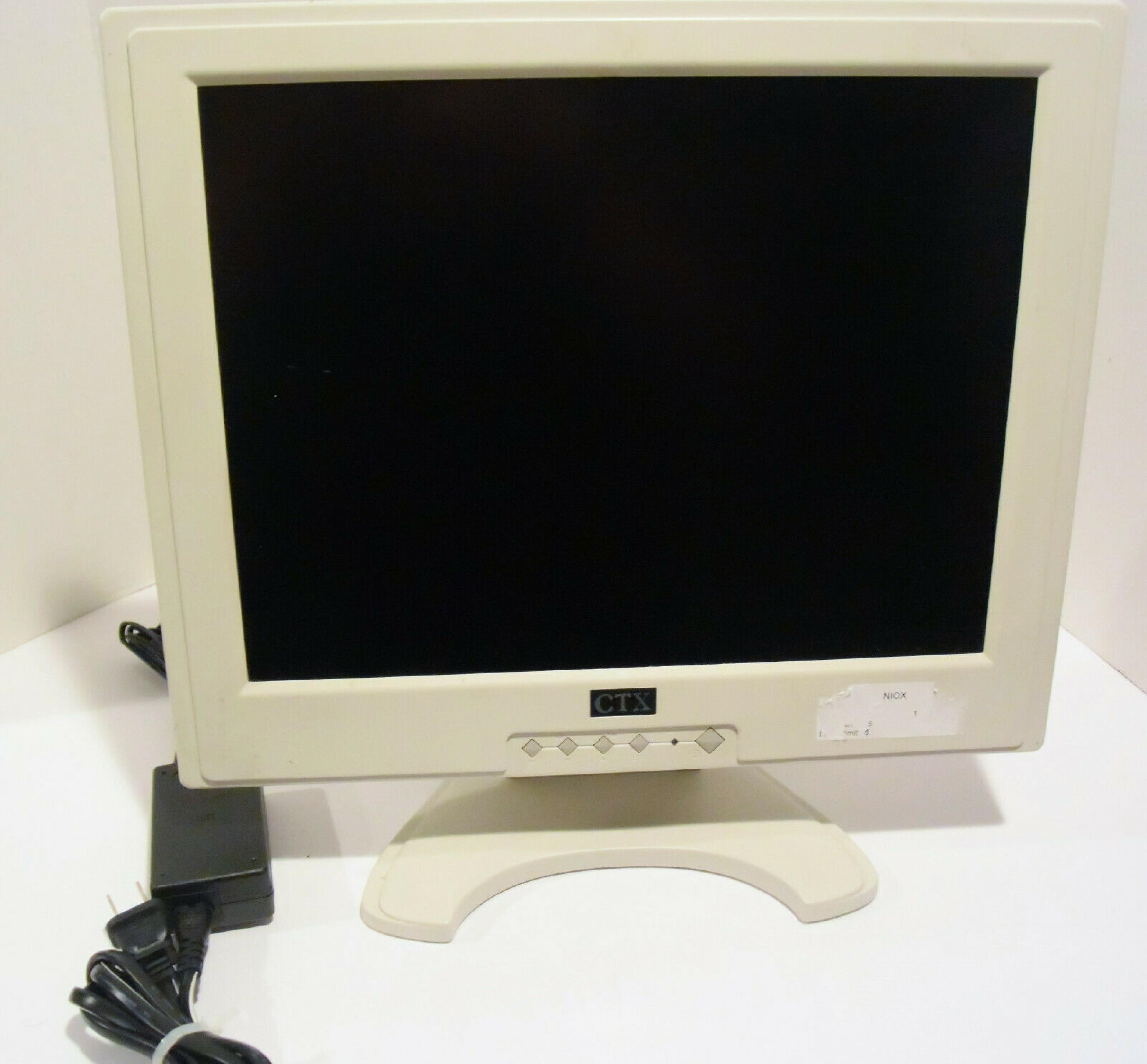 CTX S500 15INCH LCD MONITOR NEEDS POWER ADAPTER DC 12V 1.6A