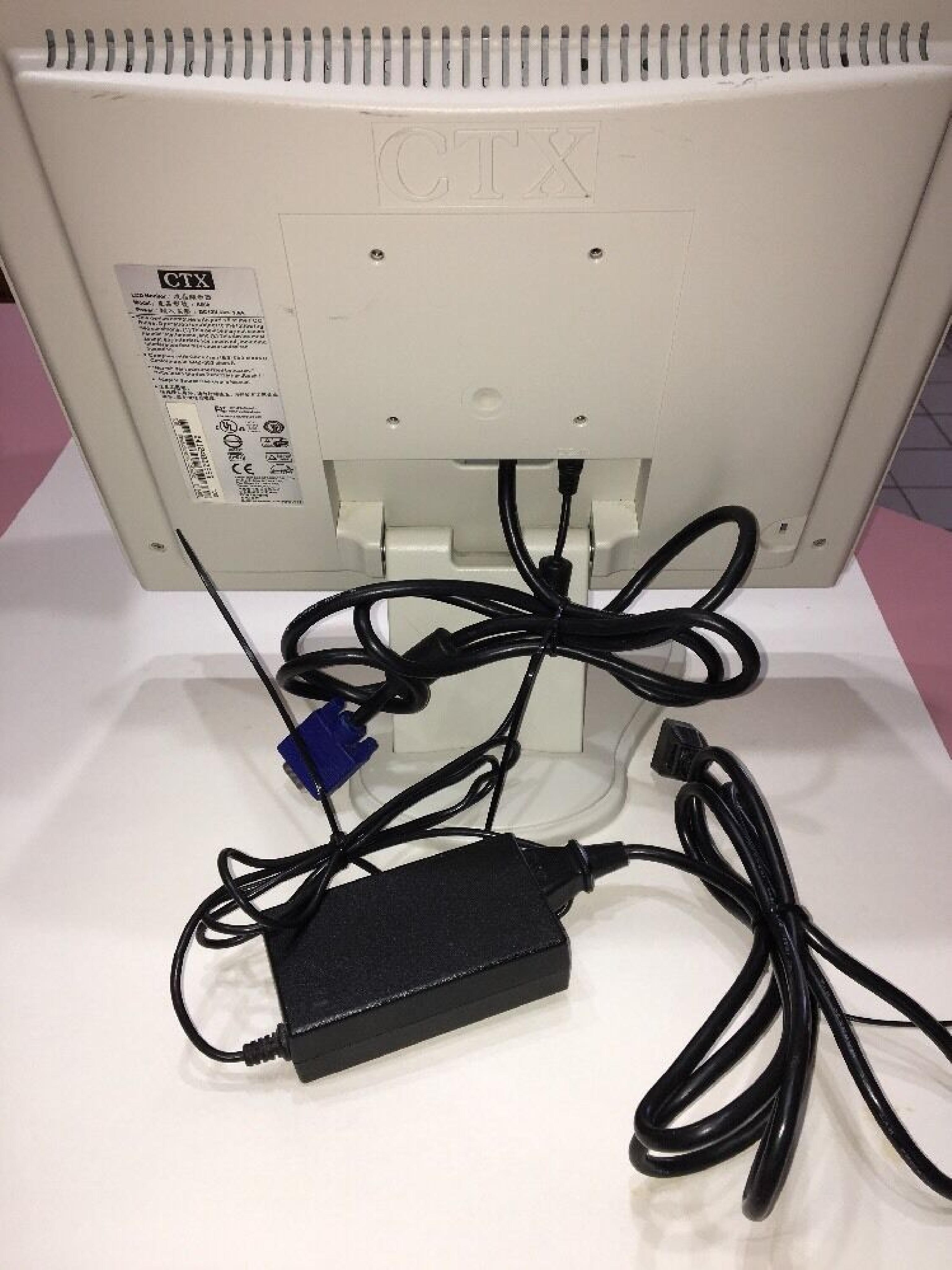 CTX S500 15INCH LCD MONITOR NEEDS POWER ADAPTER DC 12V 1.6A