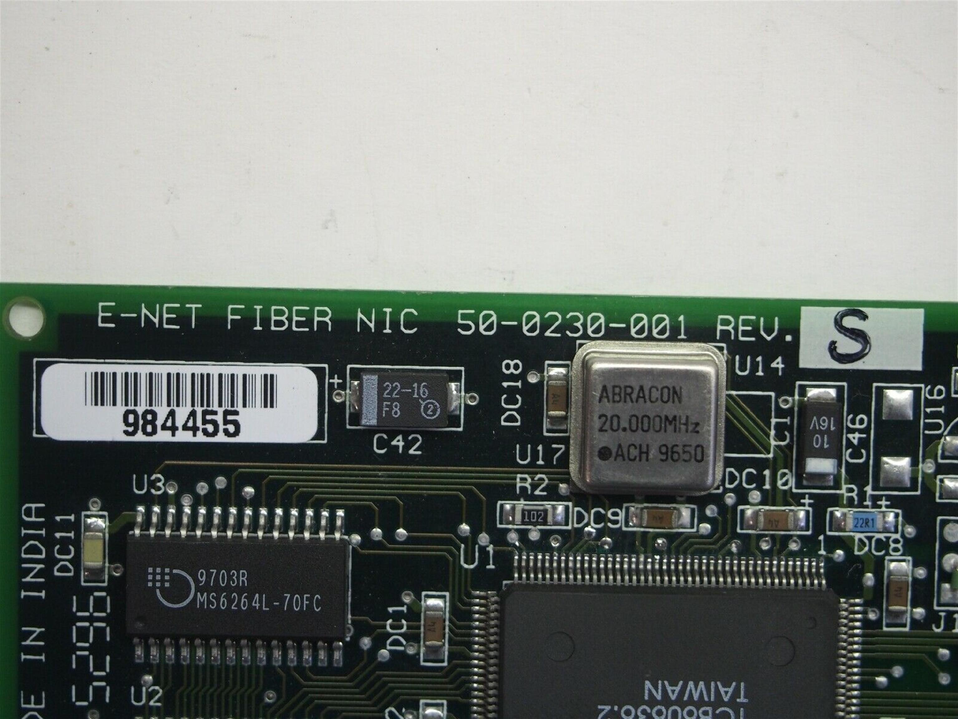 RAYLAN / AMP / TYCO 50-0230-001 100 BASE-TX/FX LAN CARD WITH SLIDE IN CONNECTOR