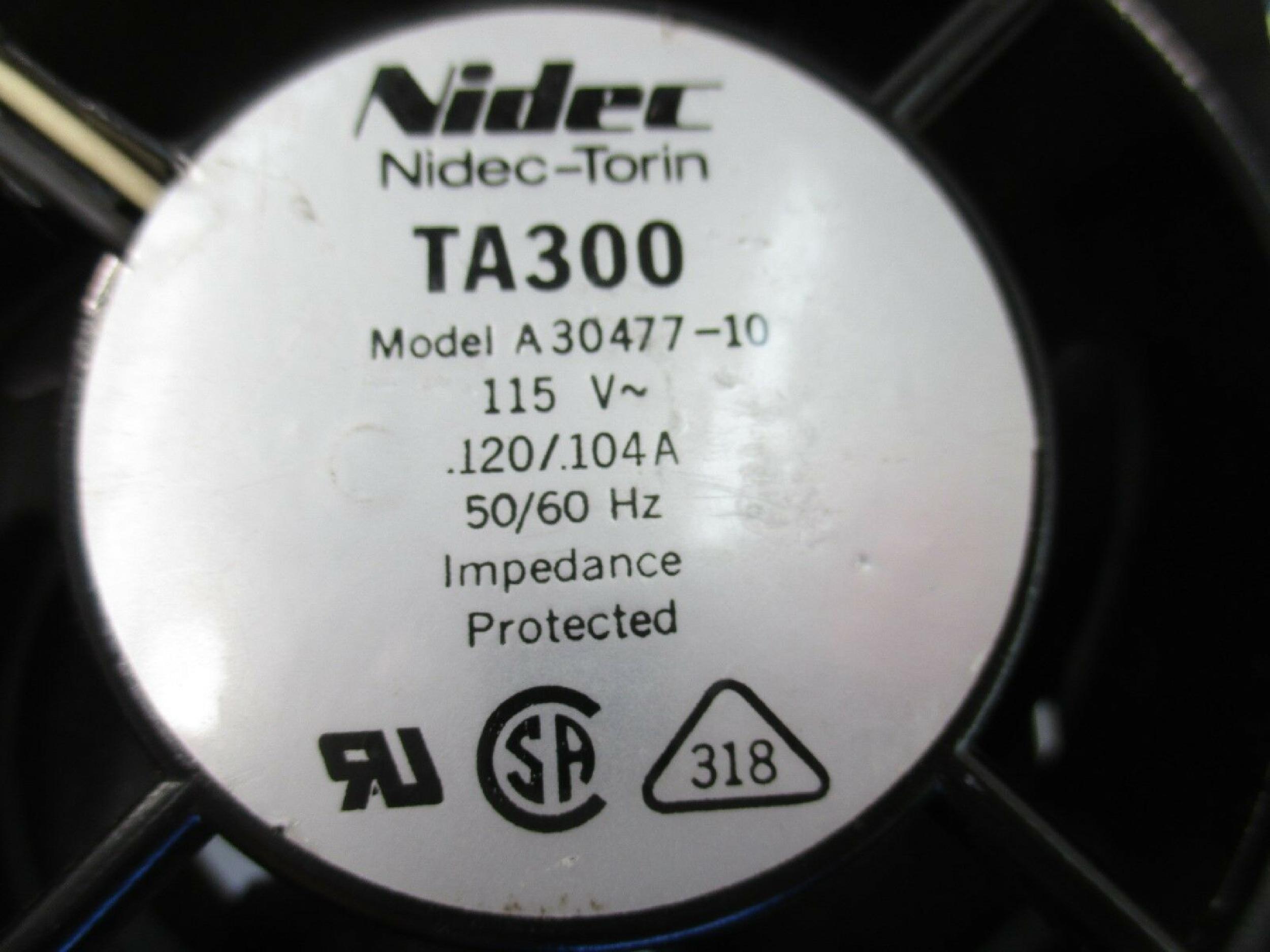 NIDEC TA300 ALPHA V 115VAC .120/.104A 50/60HZ FAN 230V AC 90MM BY 38MM 2PIN 2 WIRES