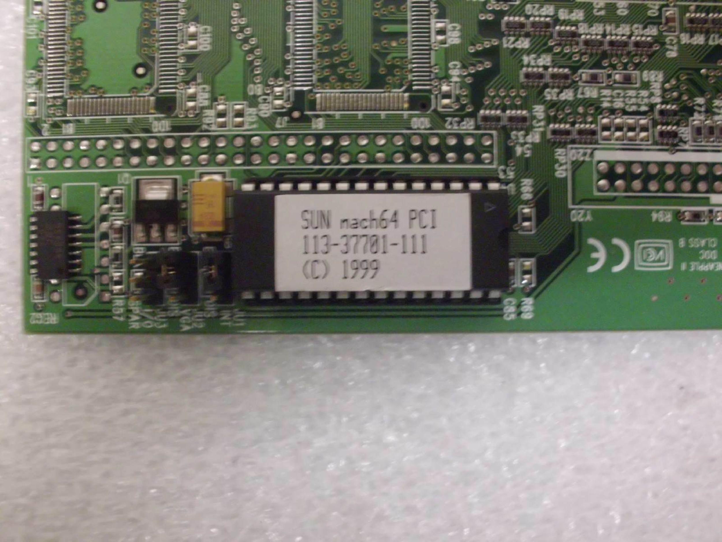ATI 109-37700-00 SUN 109-37700-00 MACH64 PCI VIDEO CARD 370 2256 13W3M PORT