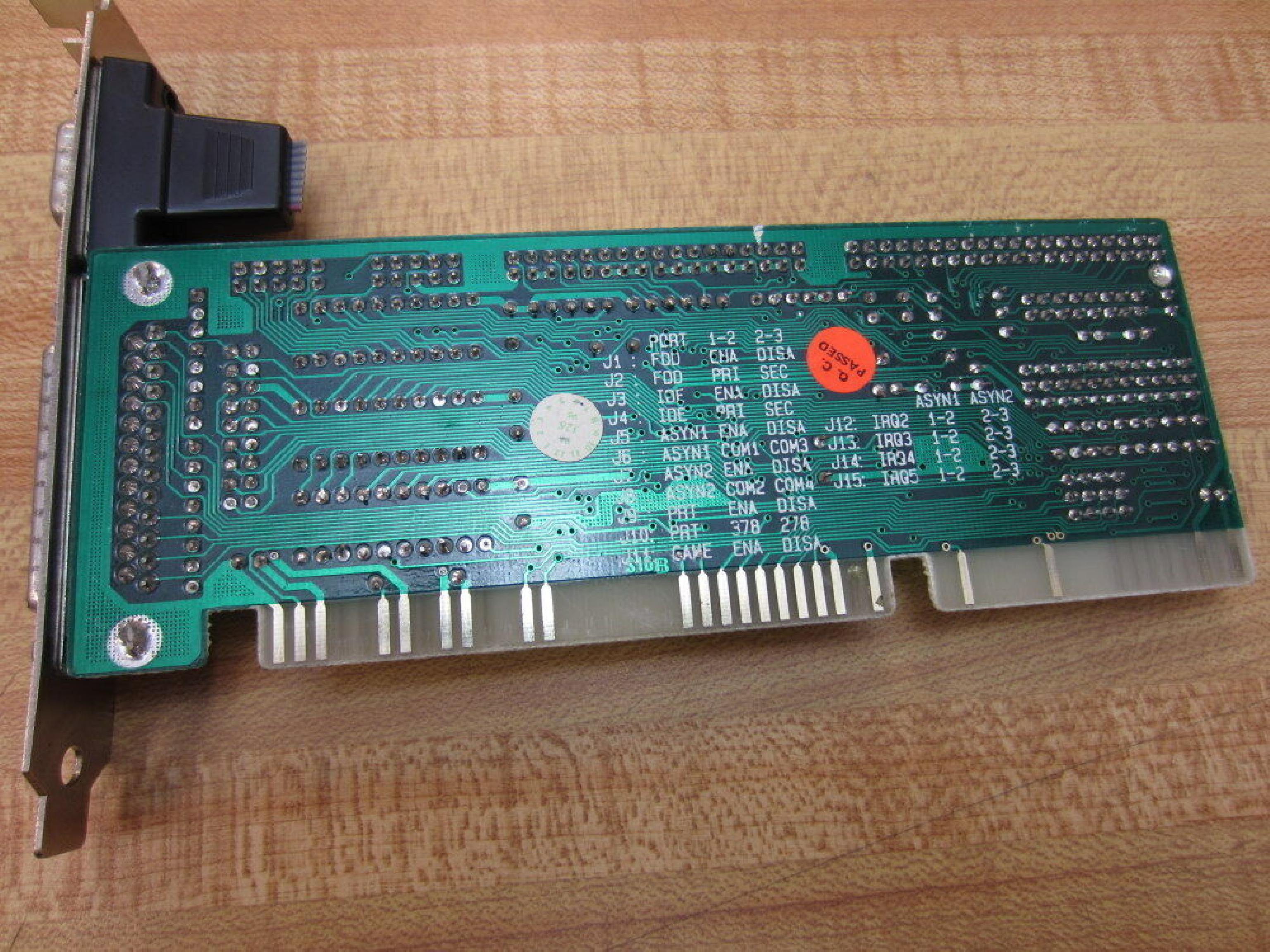 GOLDSTAR P2C94001 PRIME 2C ISA PARALLEL/SERIAL PORT CARD