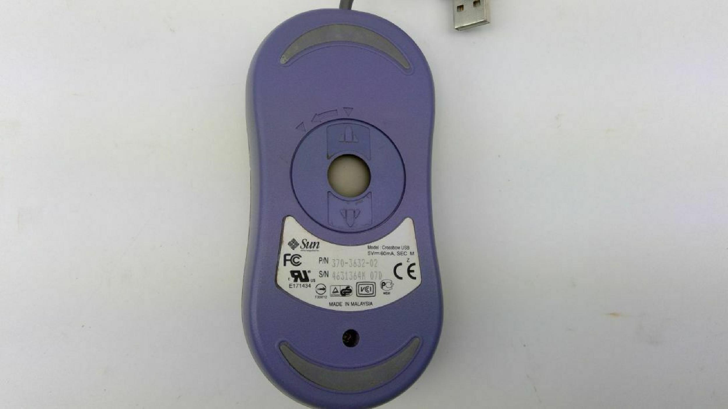 SUN MICROSYSTEMS 370-3632-02 CROSSBOW USB BALL MOUSE