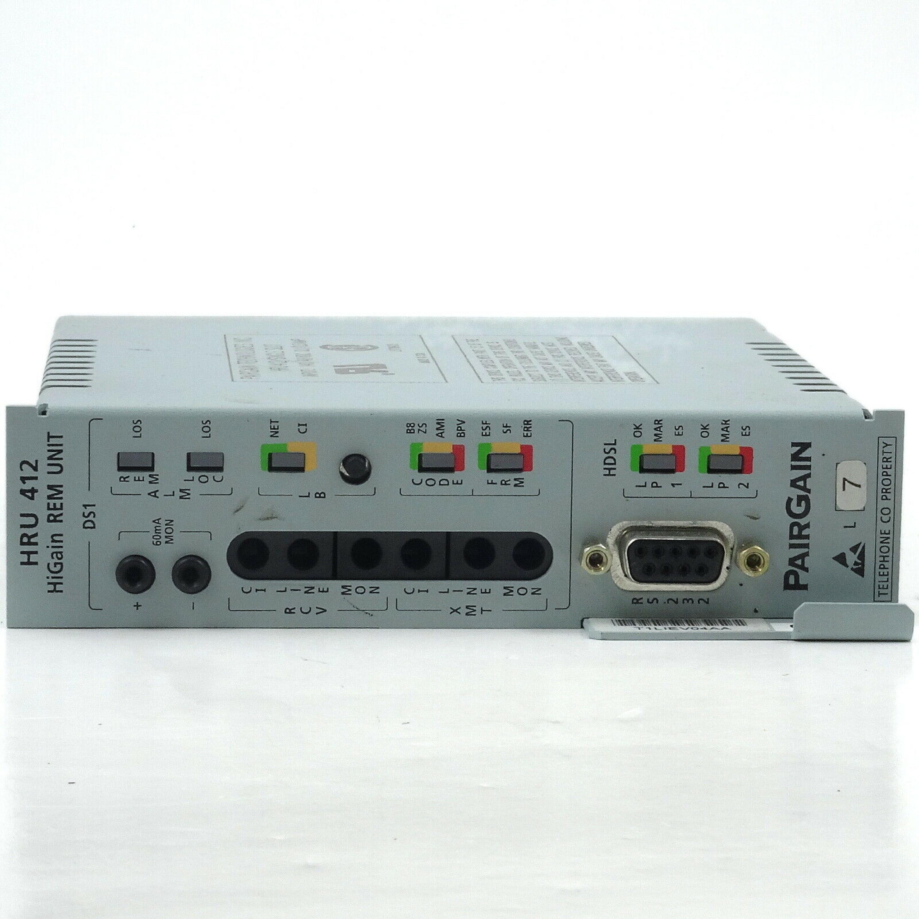 PAIRGAIN TECHNOLOGIES HRU 412 HIGAIN REM UNIT