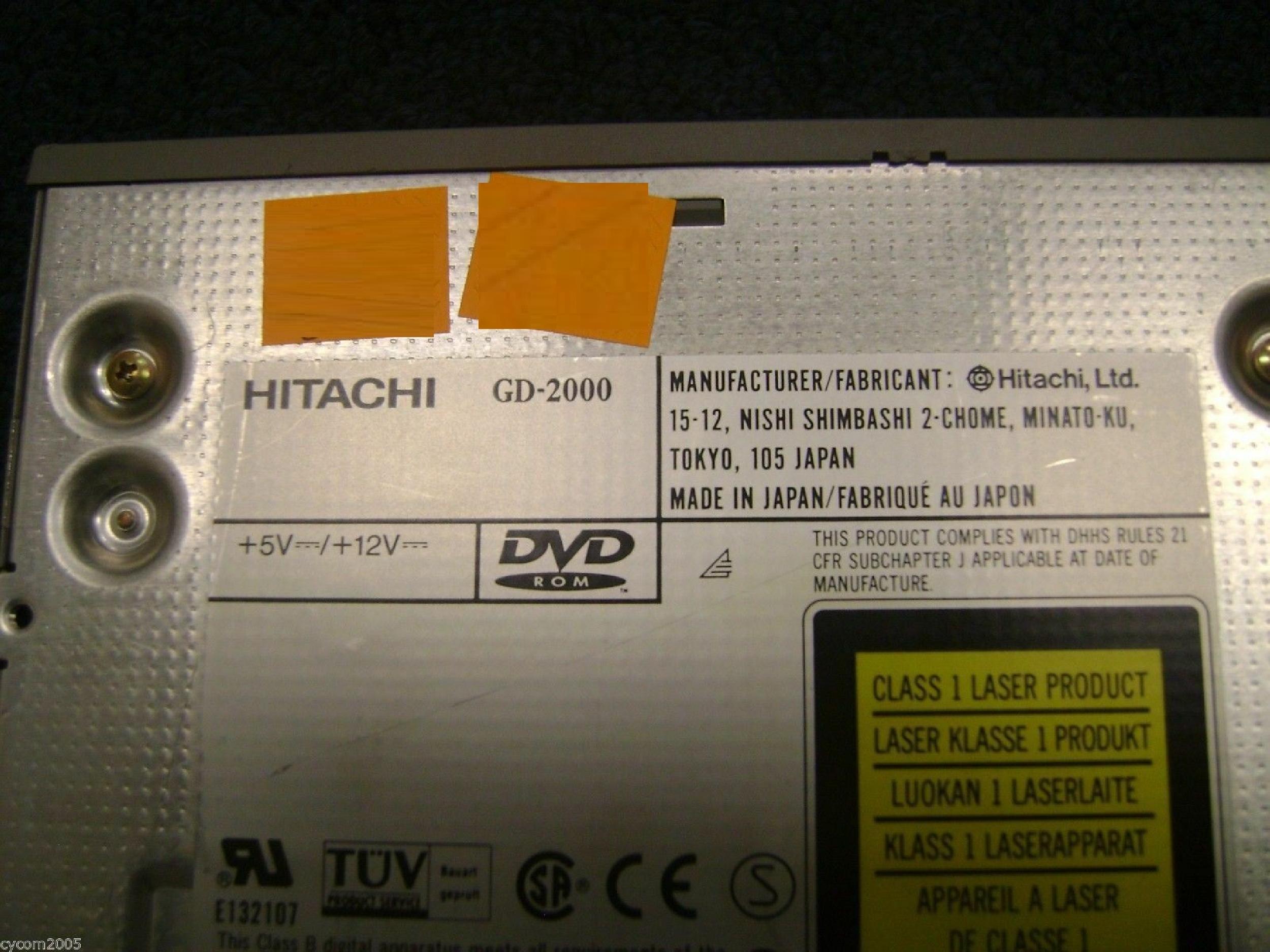 COMPAQ / HEWLETT PACKARD / HP 286466-605 DVD ROM DRIVE WITH BLACK BEZEL