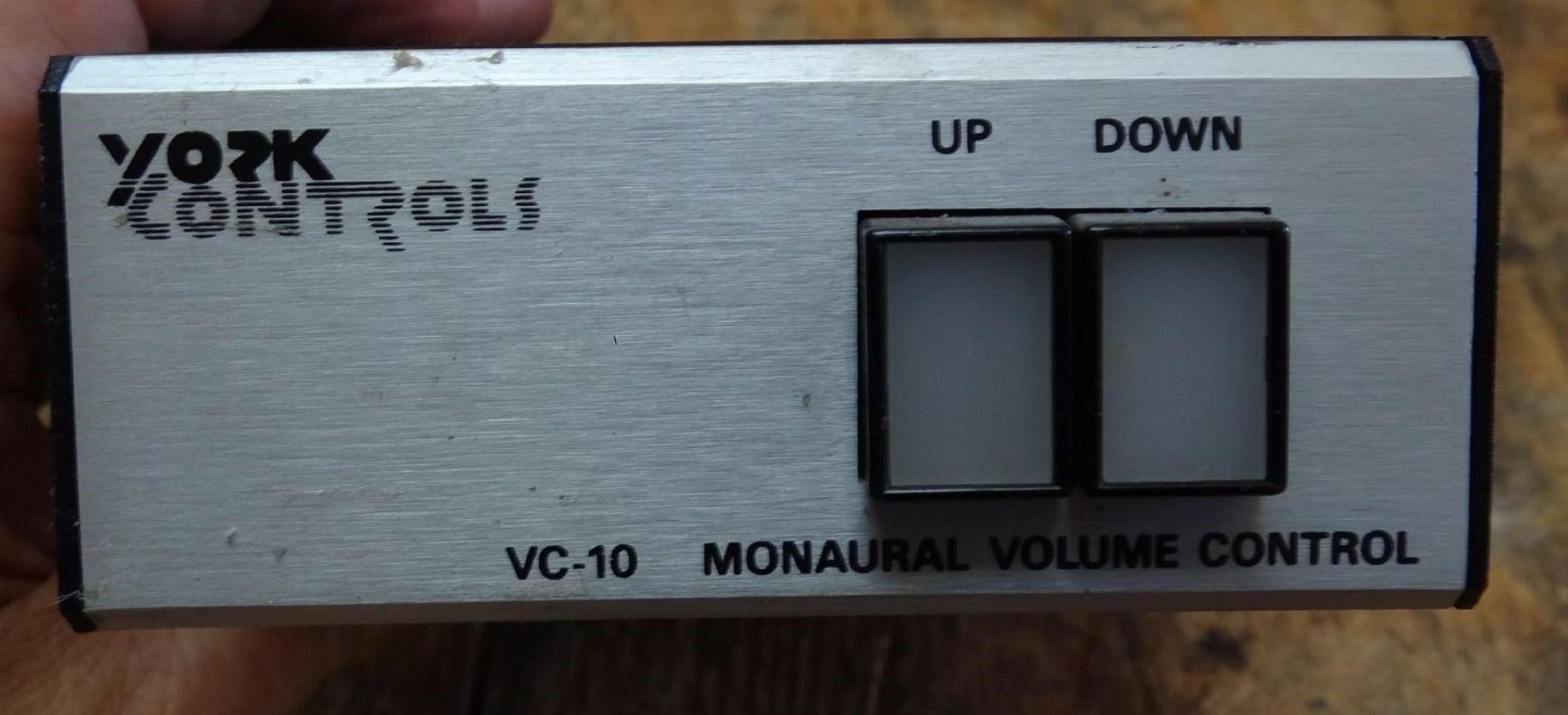 YORK CONTROLS VC-10 MONOAURAL VOLUME CONTROL