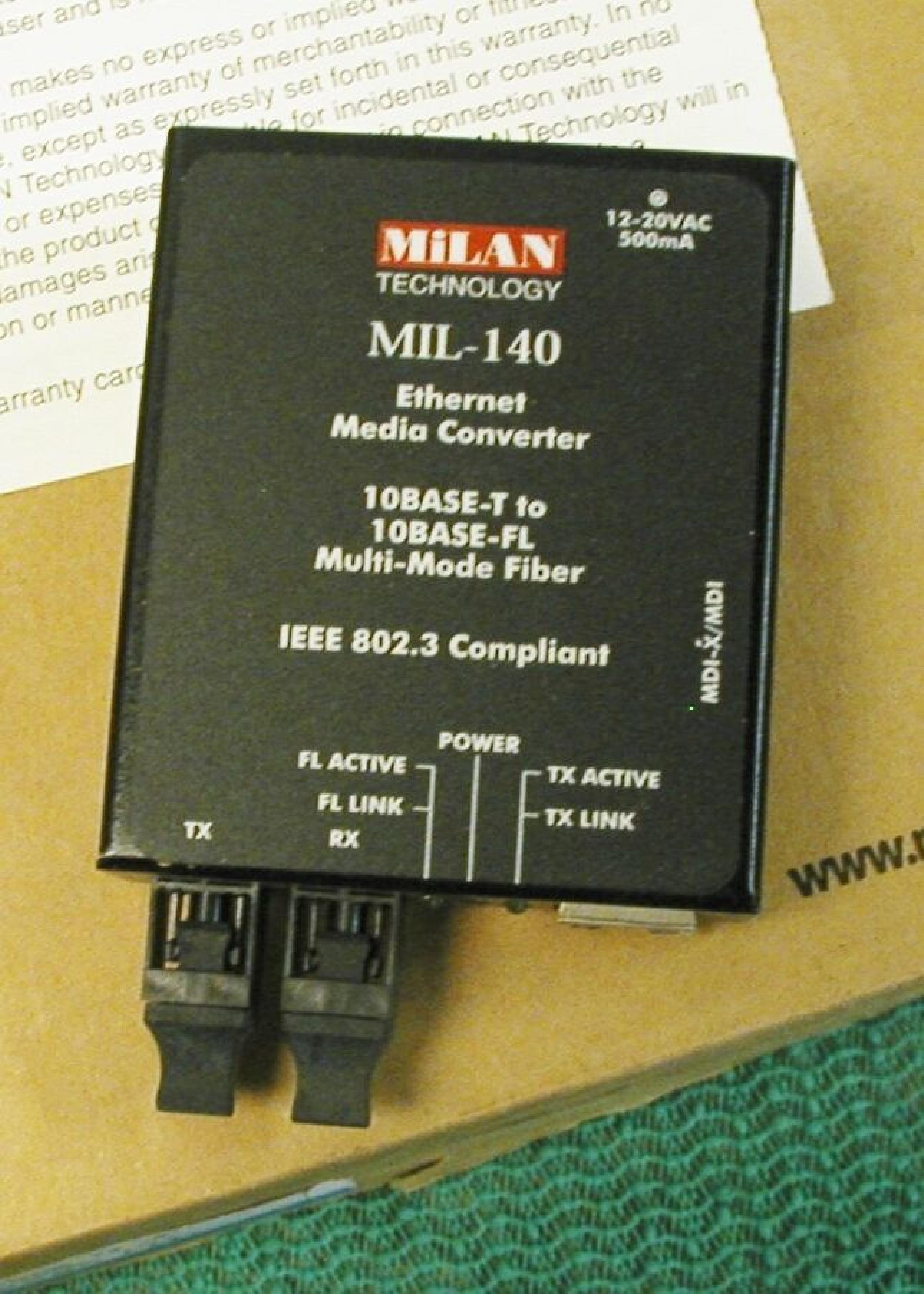 MILAN MIL 140 10BASE FL CONVERTER