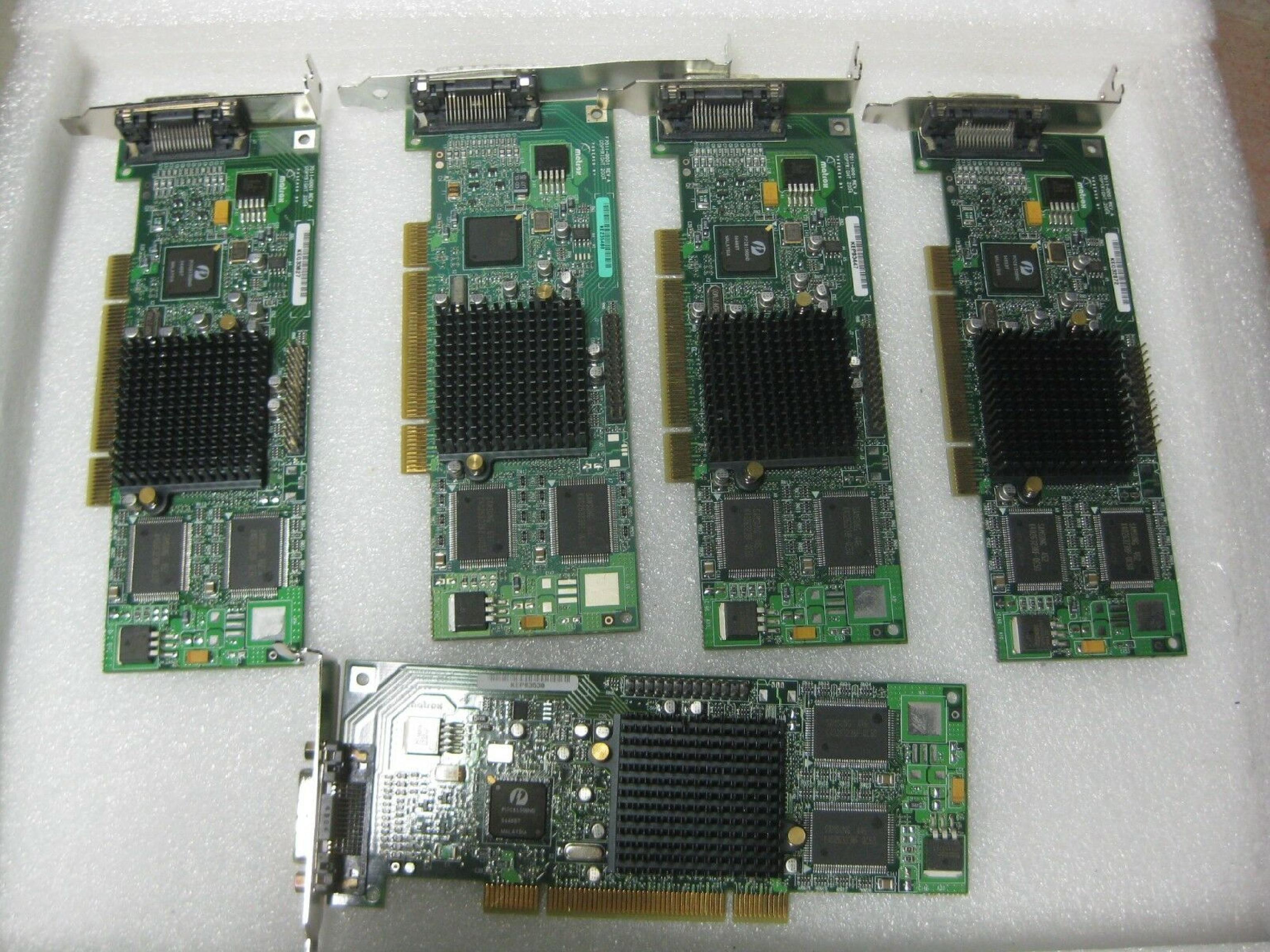 MATROX G55MDDLP32DR 32MB MGA 550 LOW PROFILE PCI VIDEO CARD