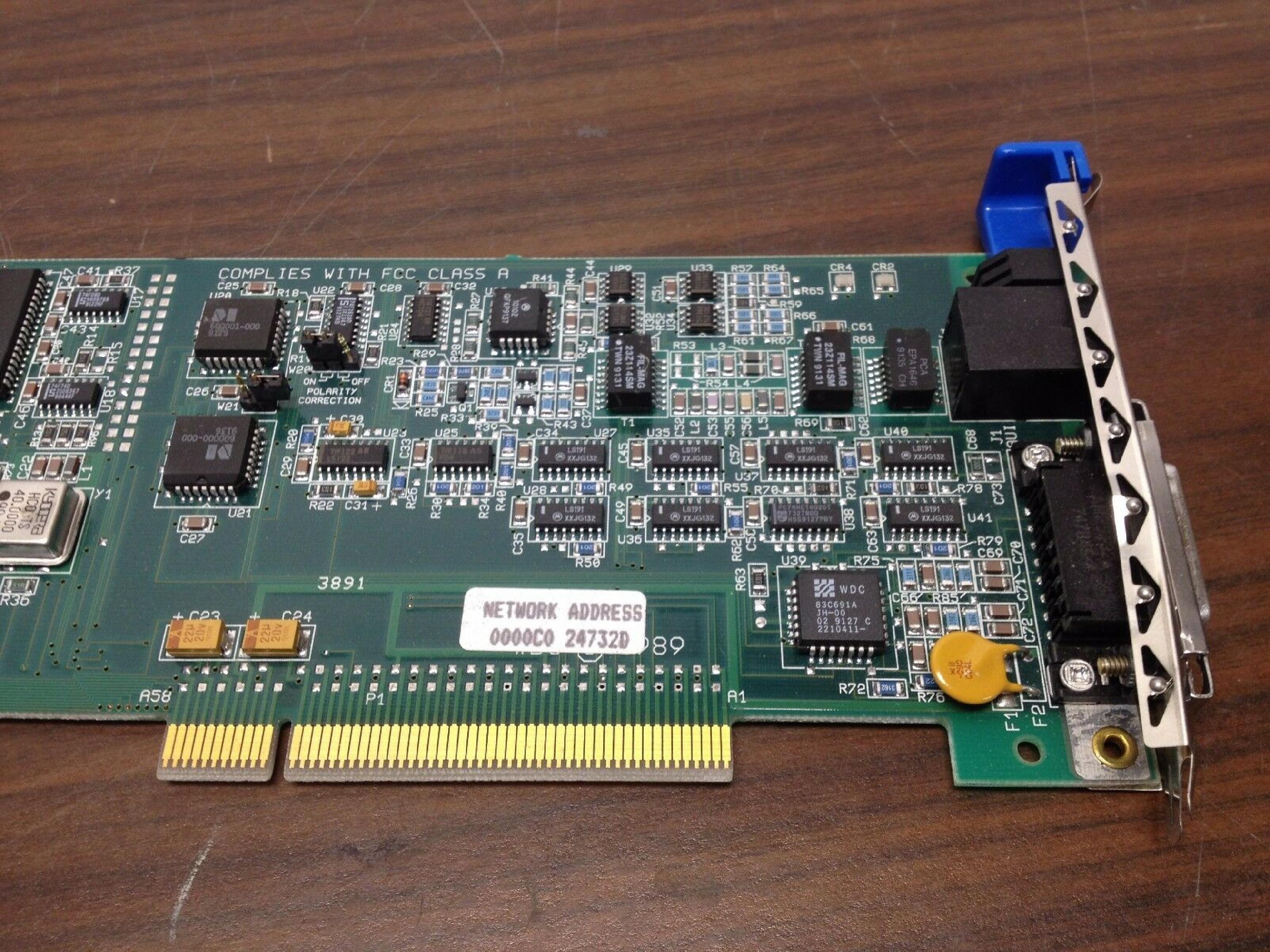 WESTERN DIGITAL / WD 61-600257-00 MICROCHANNEL MCA ETHERNET CARD