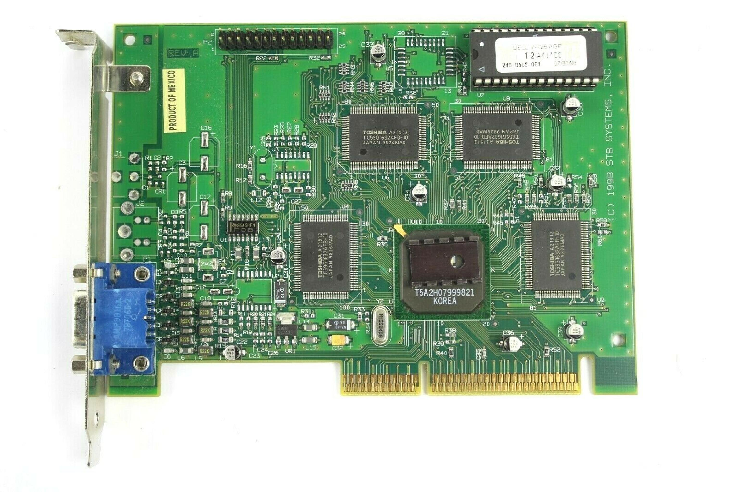 STB SYSTEMS INC 1X0-0658-507 8MB AGP VIDEO CARD