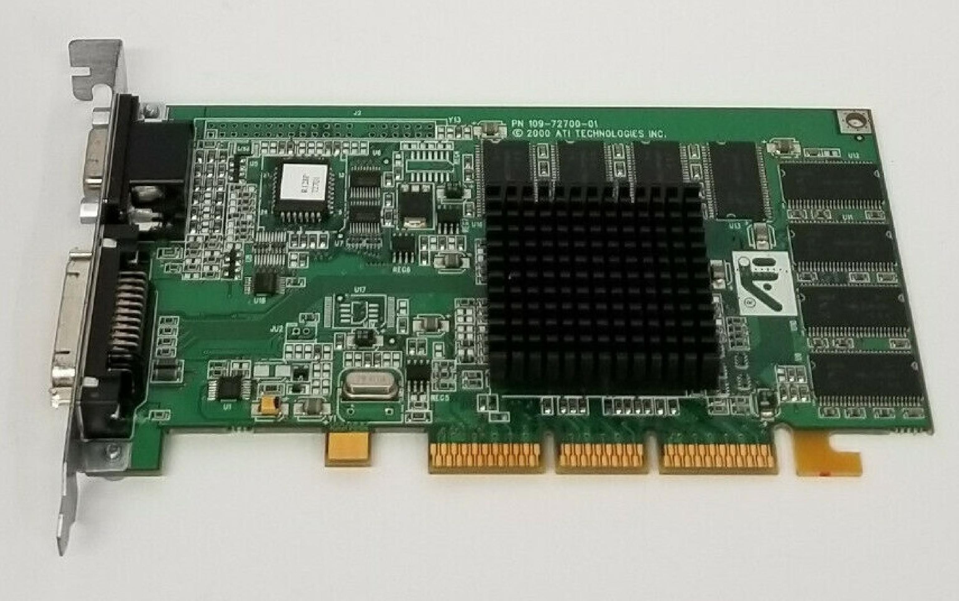 ATI 109-72700-01 RAGE 128PRO 16MB AGP GRAPHICS CARD