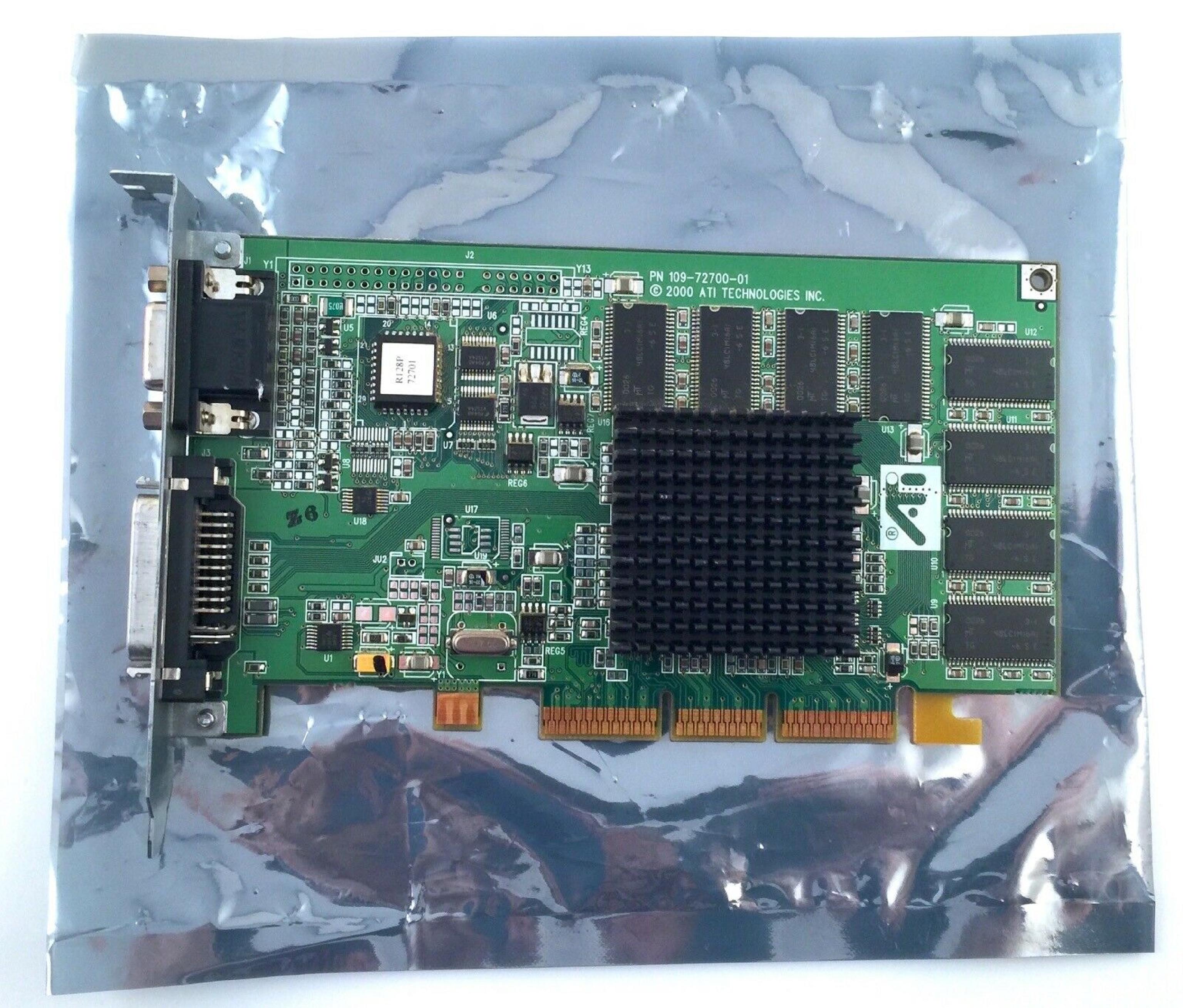 ATI 109-72700-01 RAGE 128PRO 16MB AGP GRAPHICS CARD