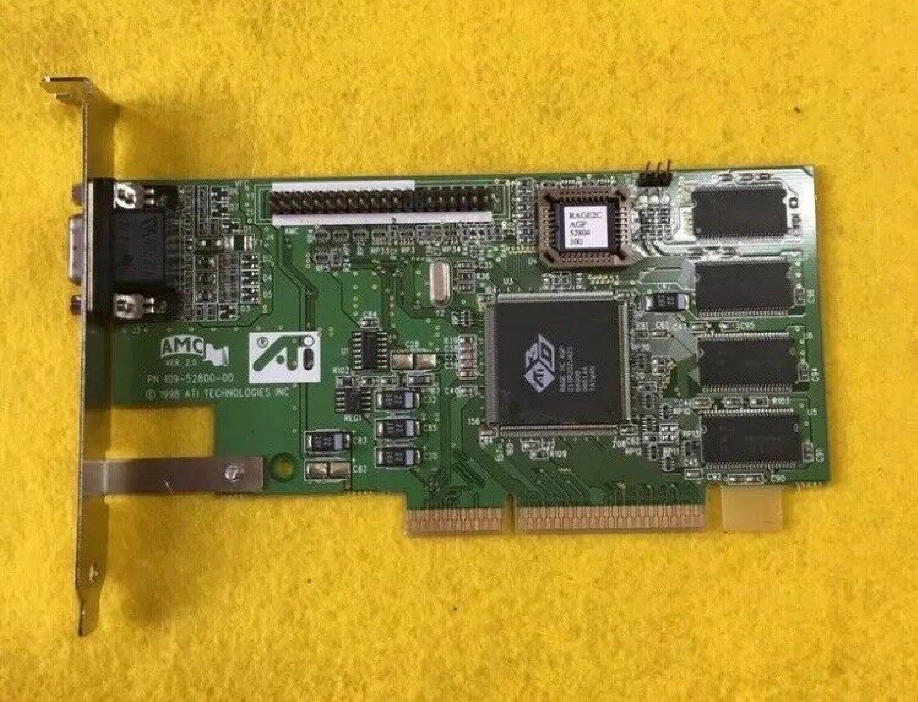 ATI 109-52800-00 RAGE IIC AGP VIDEO CARD