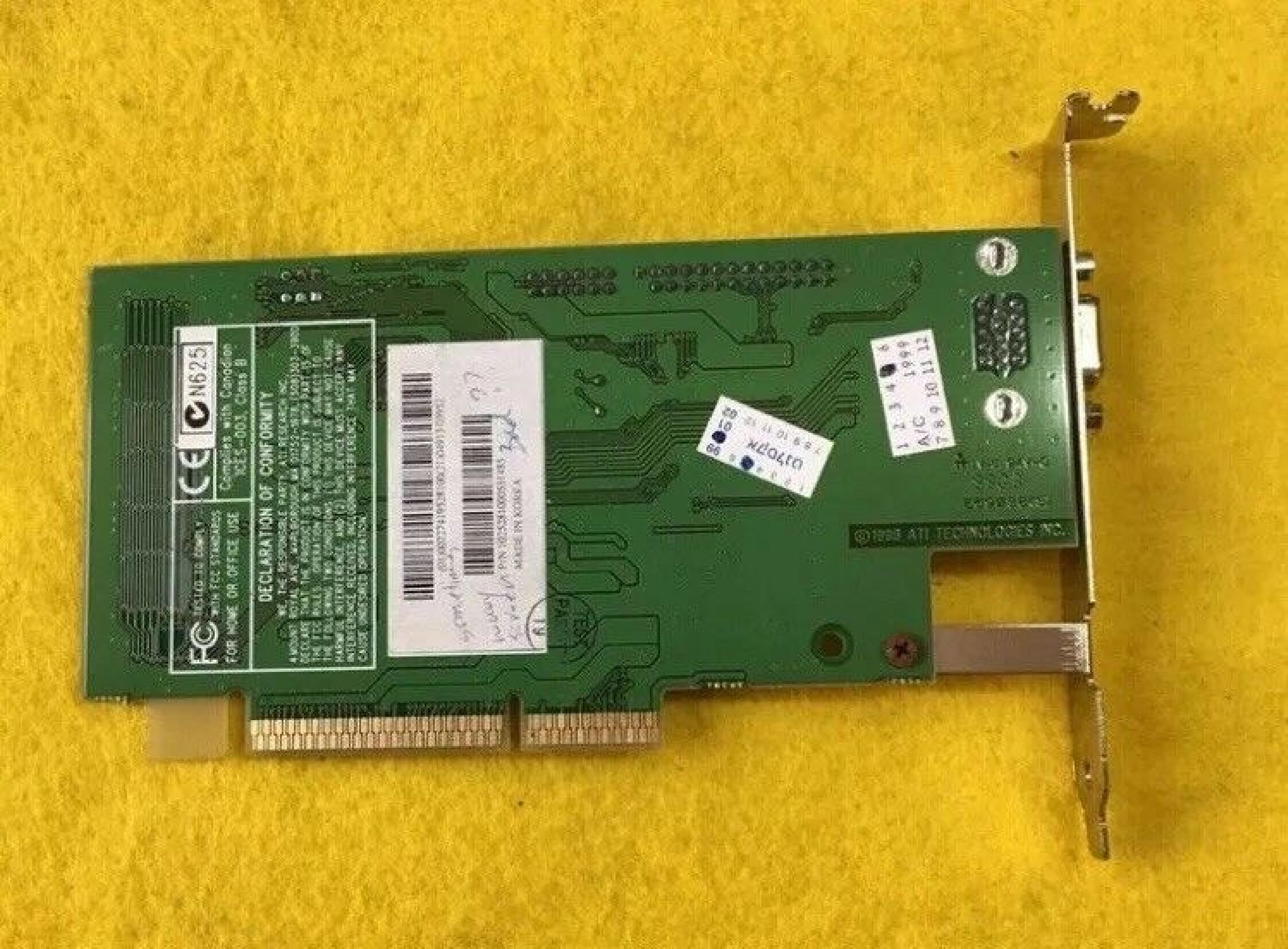 ATI 109-52800-00 RAGE IIC AGP VIDEO CARD