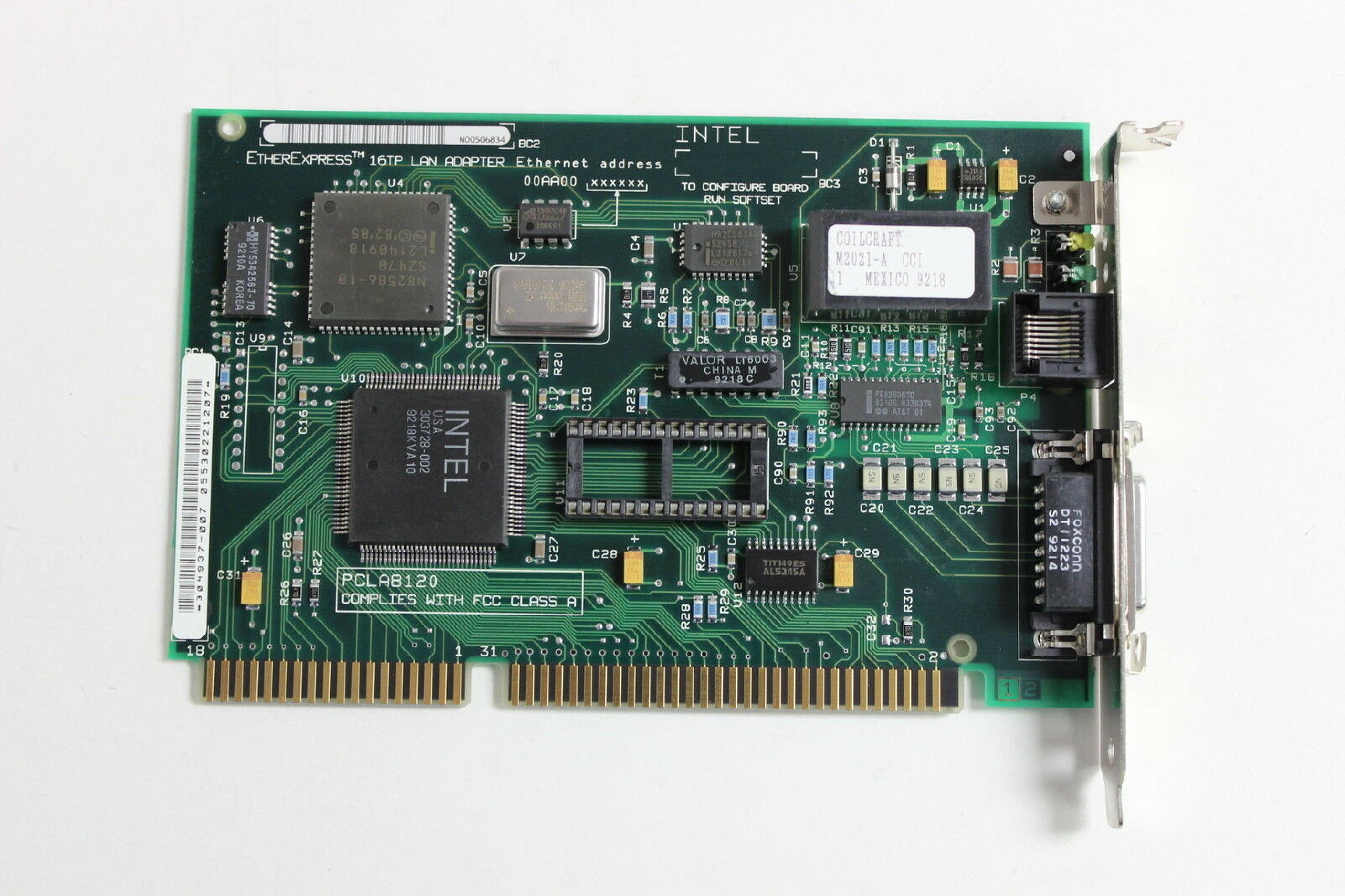 INTEL 305648-006 ISA ETHEREXPRESS 16TP LAN ADAPTER