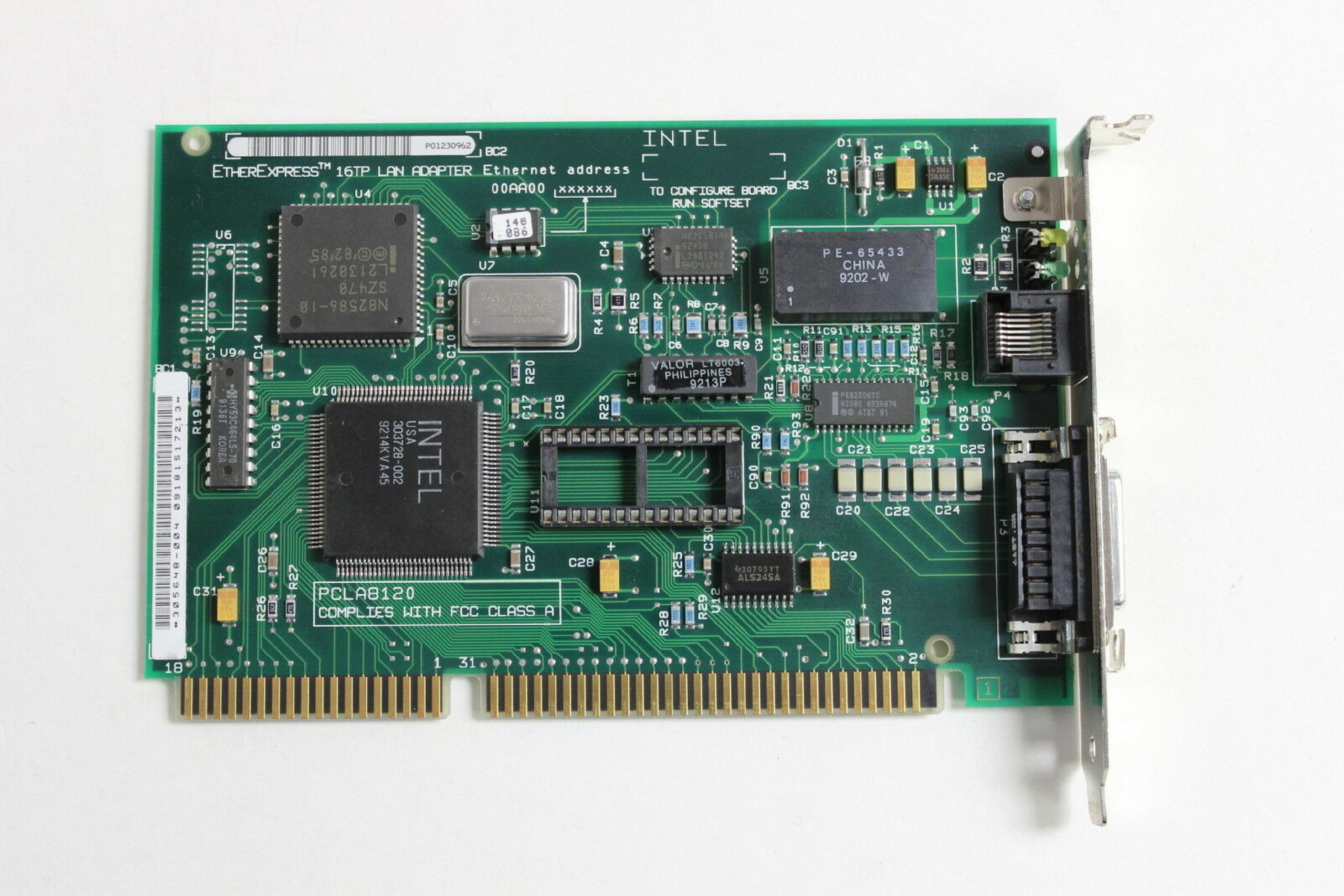 INTEL 305648-006 ISA ETHEREXPRESS 16TP LAN ADAPTER