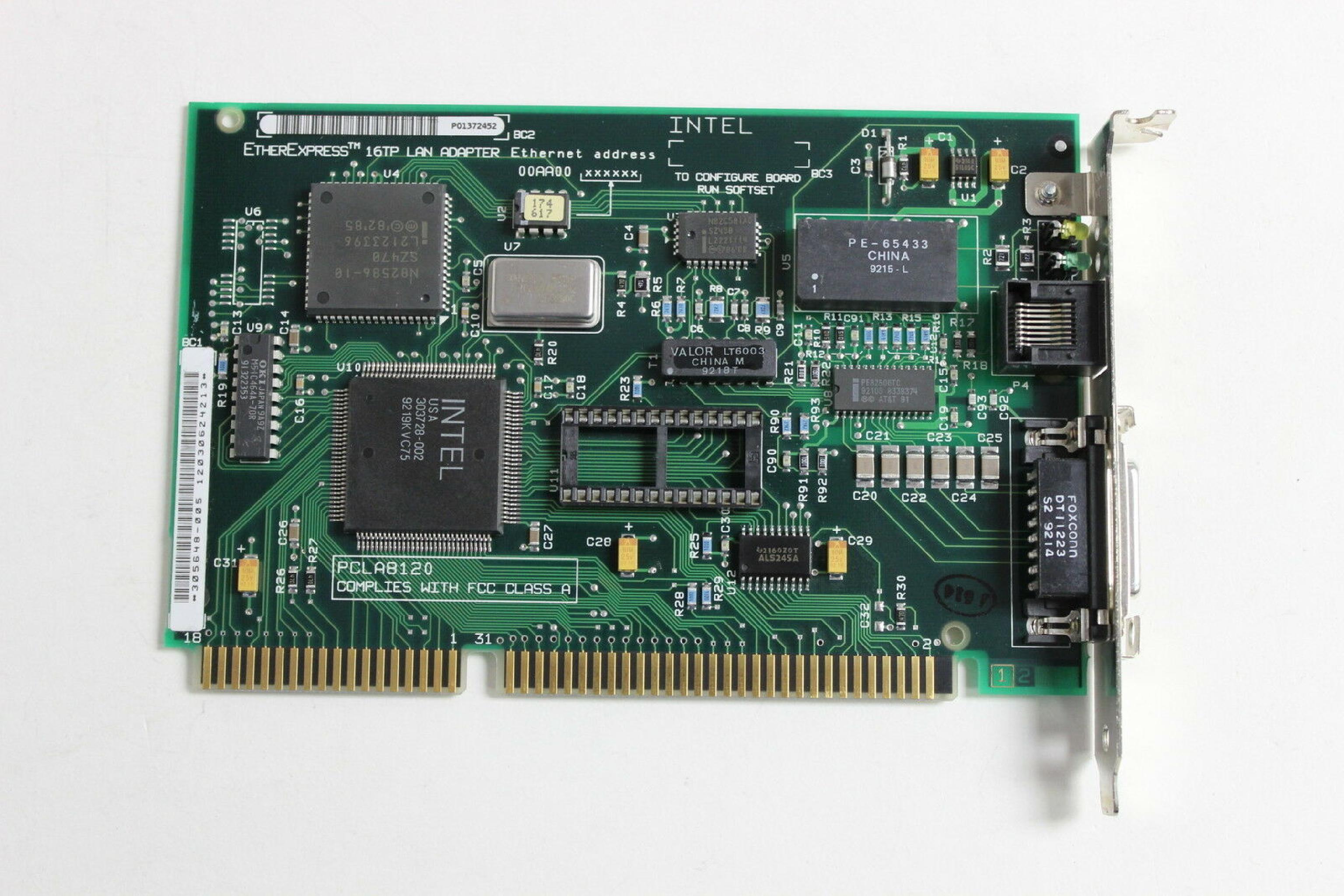 INTEL 305648-006 ISA ETHEREXPRESS 16TP LAN ADAPTER