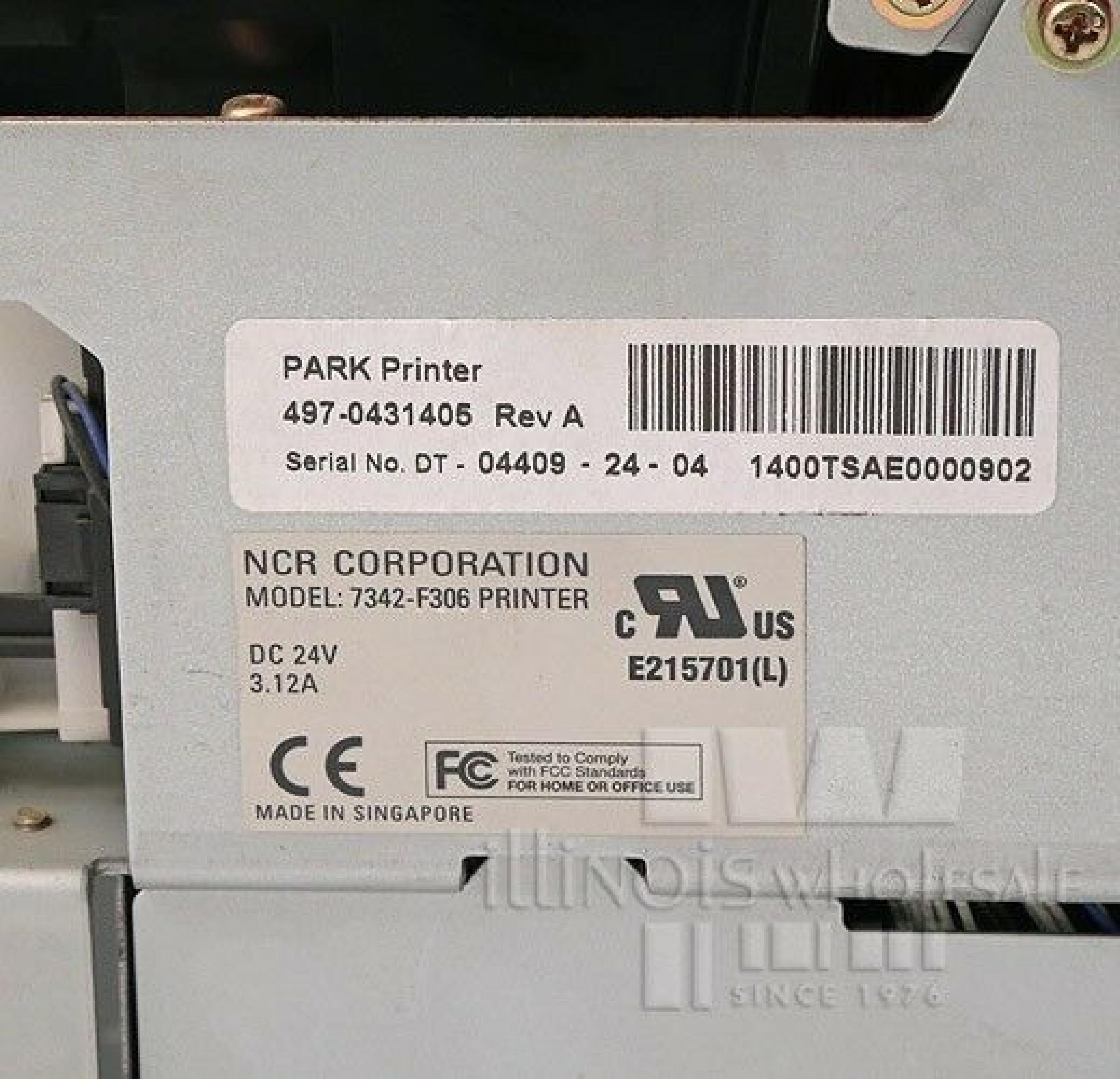 NCR 7342-F306 PARK PRINTER 7342-F306