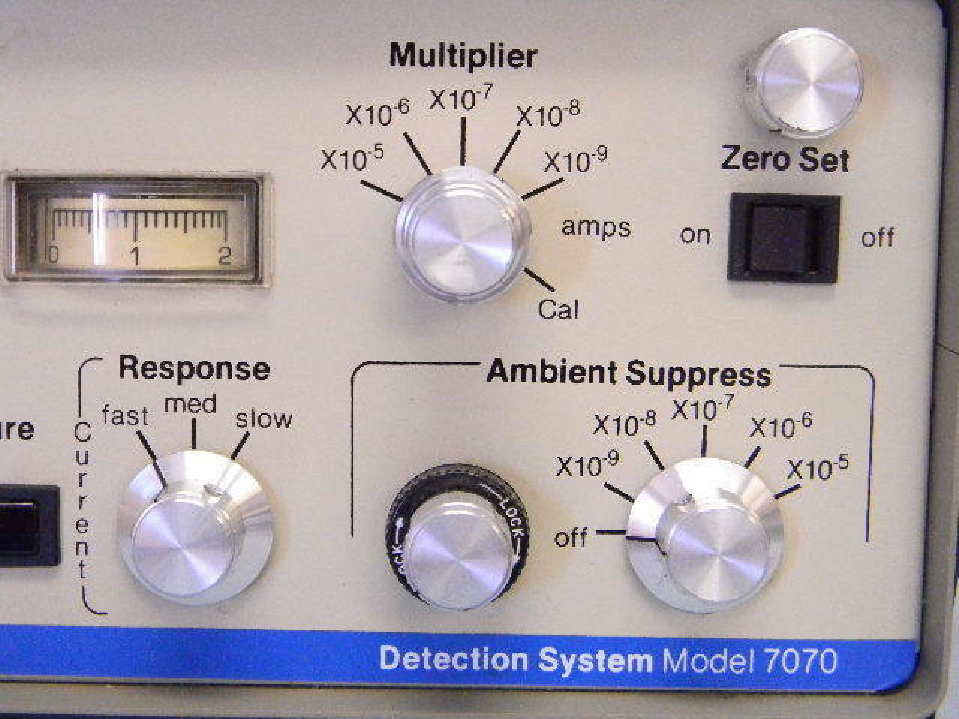 ORIEL CORPORATION 7070 DETECTION SYSTEM MODEL 7070 MFD: DEC 1988, SERIAL NO 673