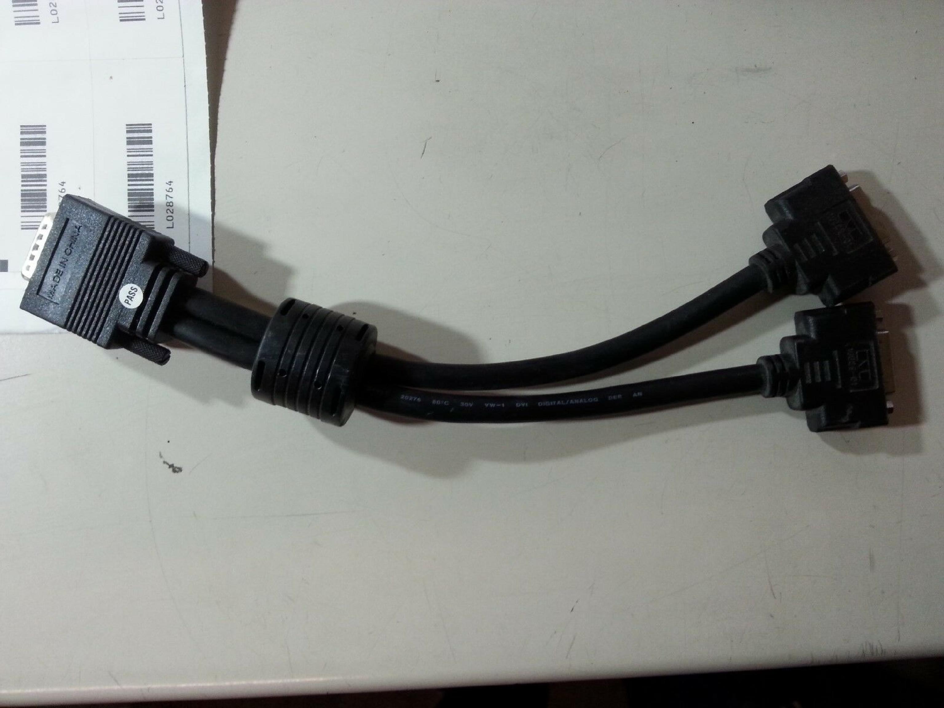 MATROX 16029-01 DUAL DVI-Y CABLE 1 FOOT LF-60-DUAL DVI-I