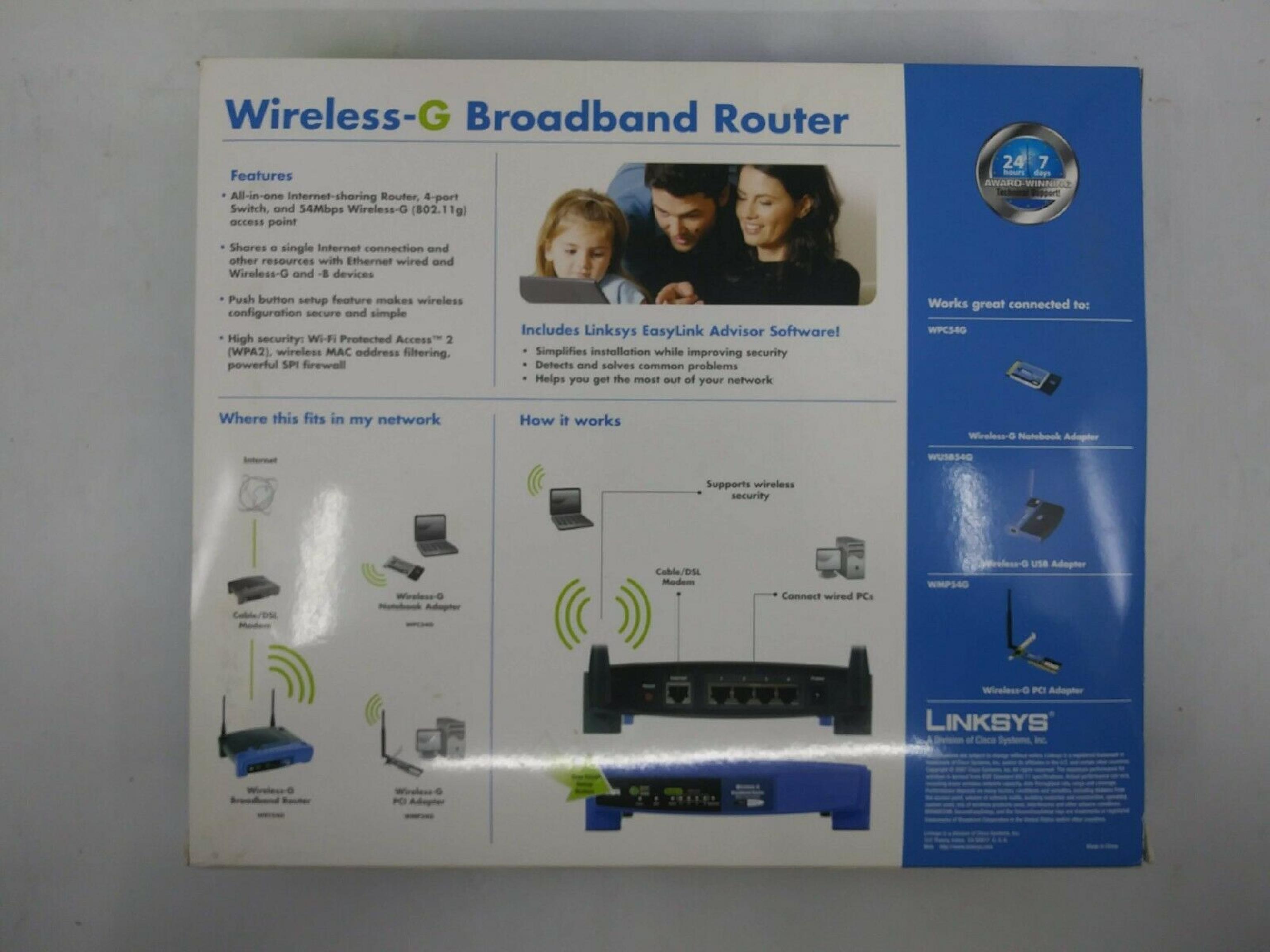 LINKSYS WRT54G WIRELESS-G BROADBAND ROUTER