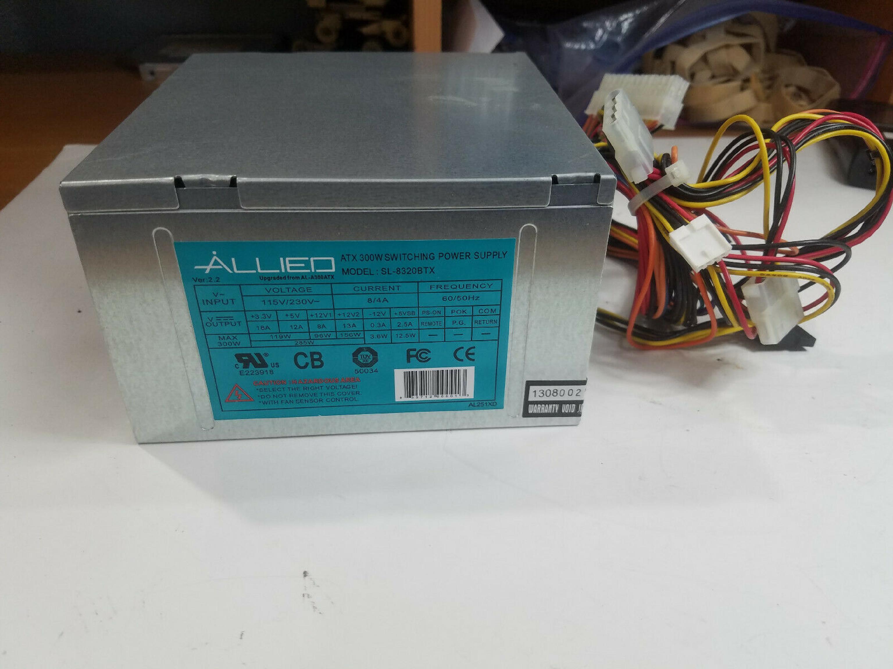 ALLIED SL-8320BTX ATX POWER SUPPLY 300W 24 PIN