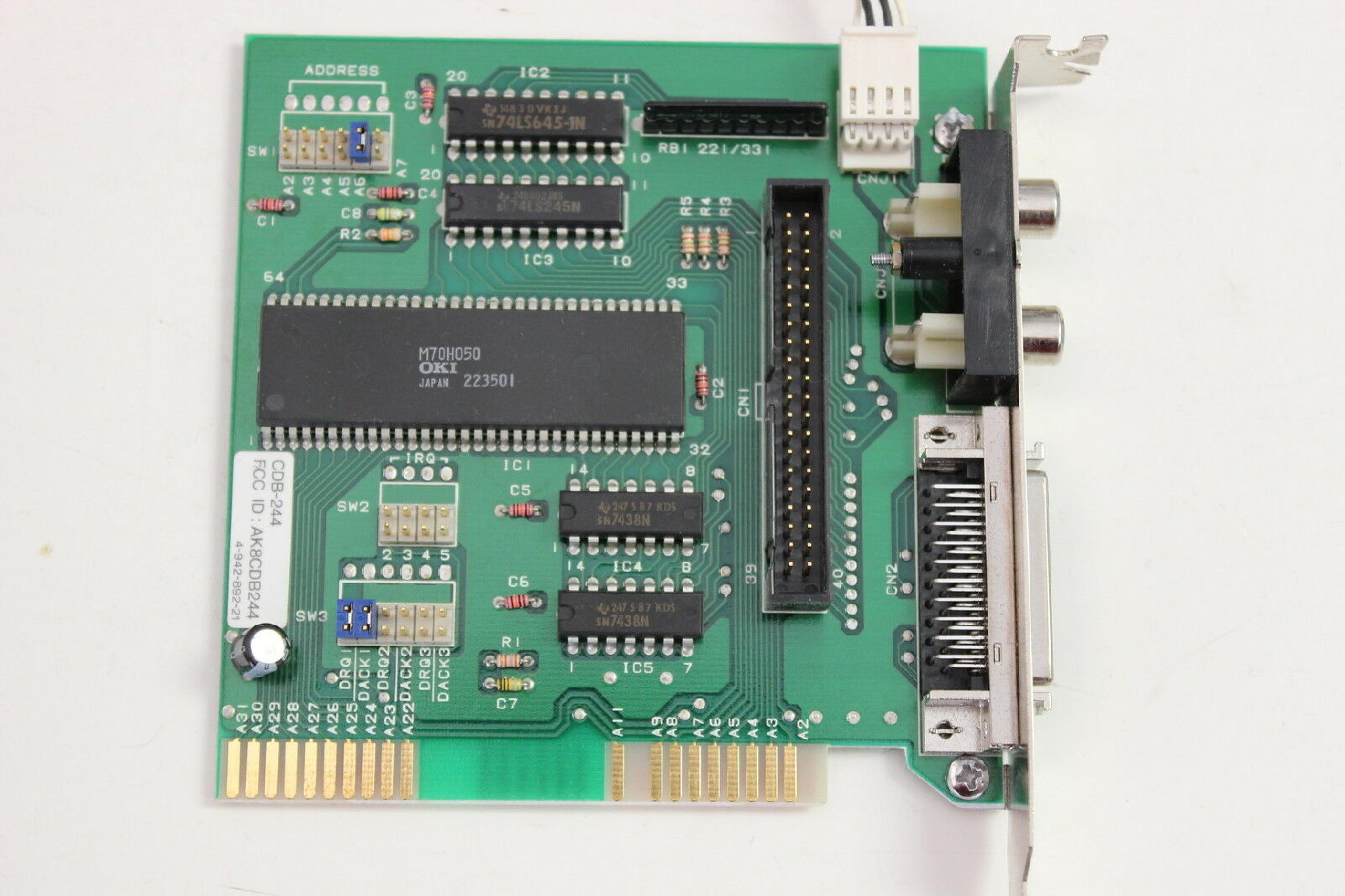 SONY 1-635-742-13 8BIT ISA CDROM CONTROLLER