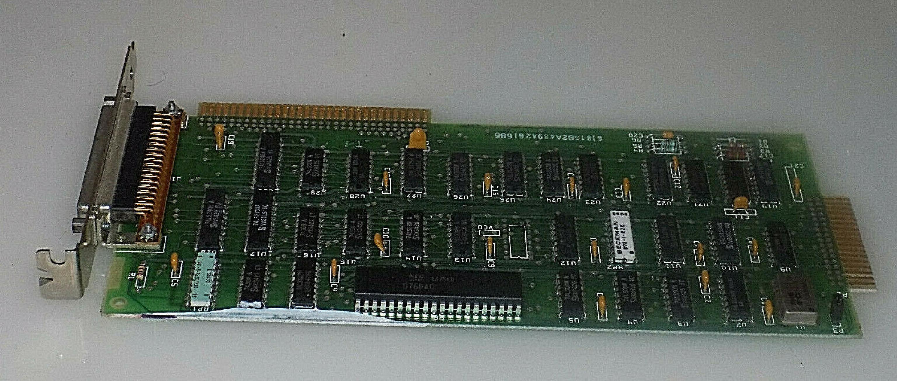 IBM 6181682 8BIT ISA FLOPPY CONTROLLER WITH DB37 EXTERNAL PORT AND 34PIN CARDEDGE INTERNAL PORT