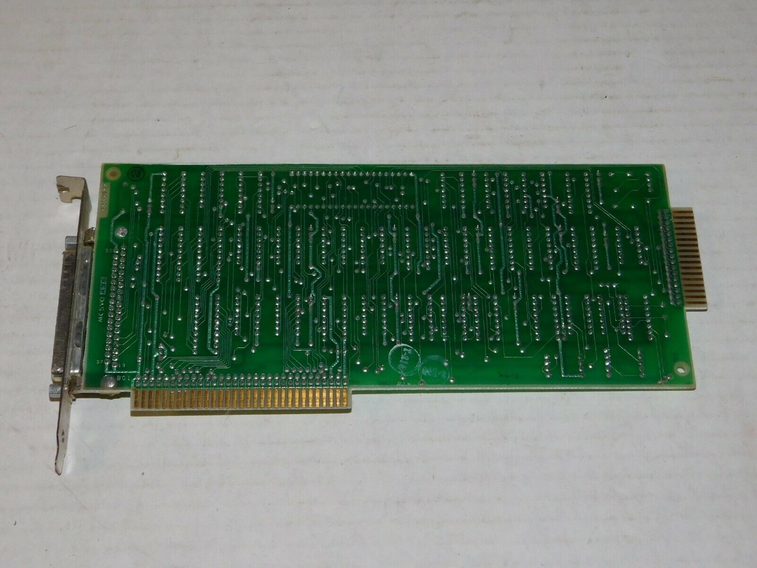 IBM 6181682 8BIT ISA FLOPPY CONTROLLER WITH DB37 EXTERNAL PORT AND 34PIN CARDEDGE INTERNAL PORT