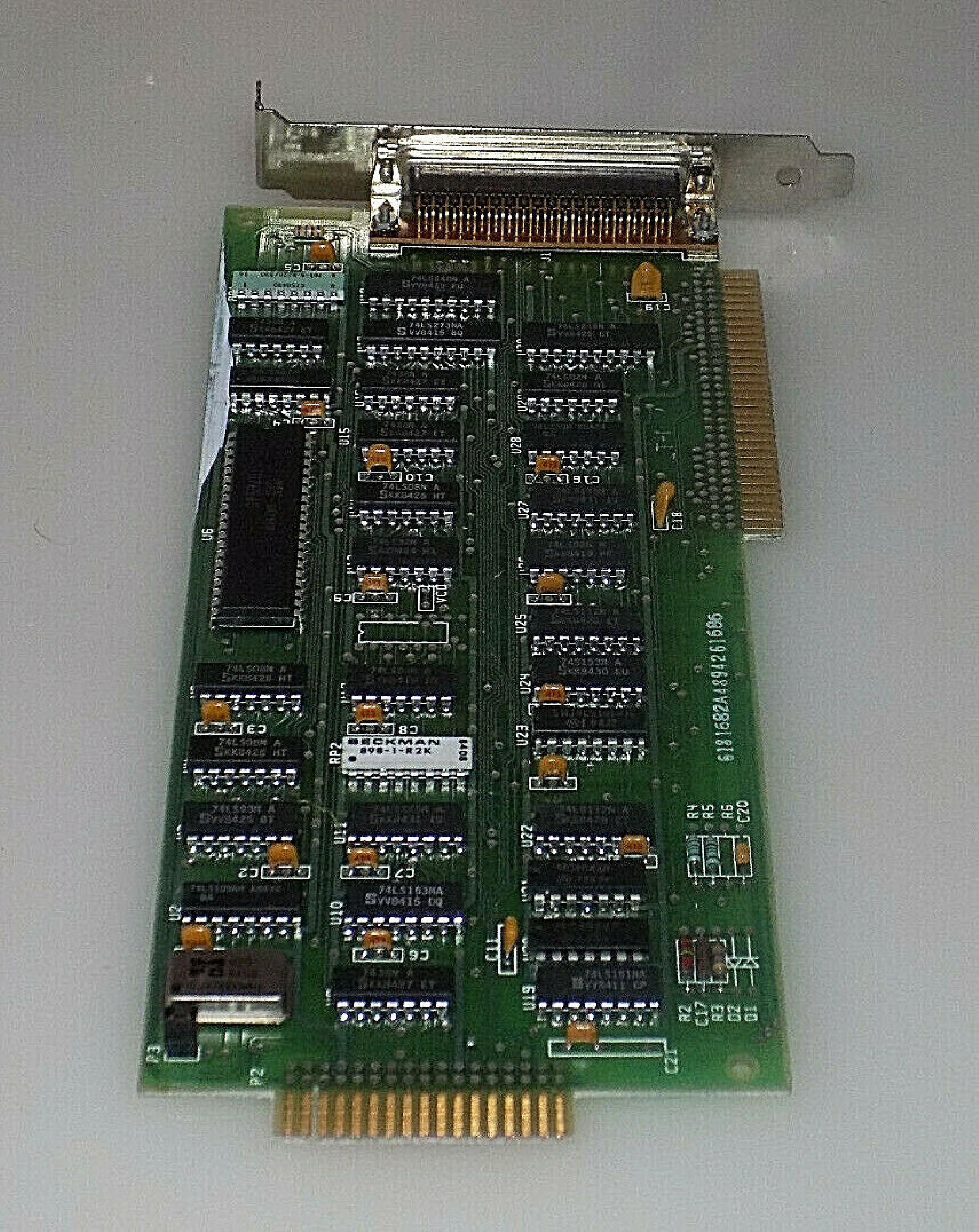 IBM 6181682 8BIT ISA FLOPPY CONTROLLER WITH DB37 EXTERNAL PORT AND 34PIN CARDEDGE INTERNAL PORT