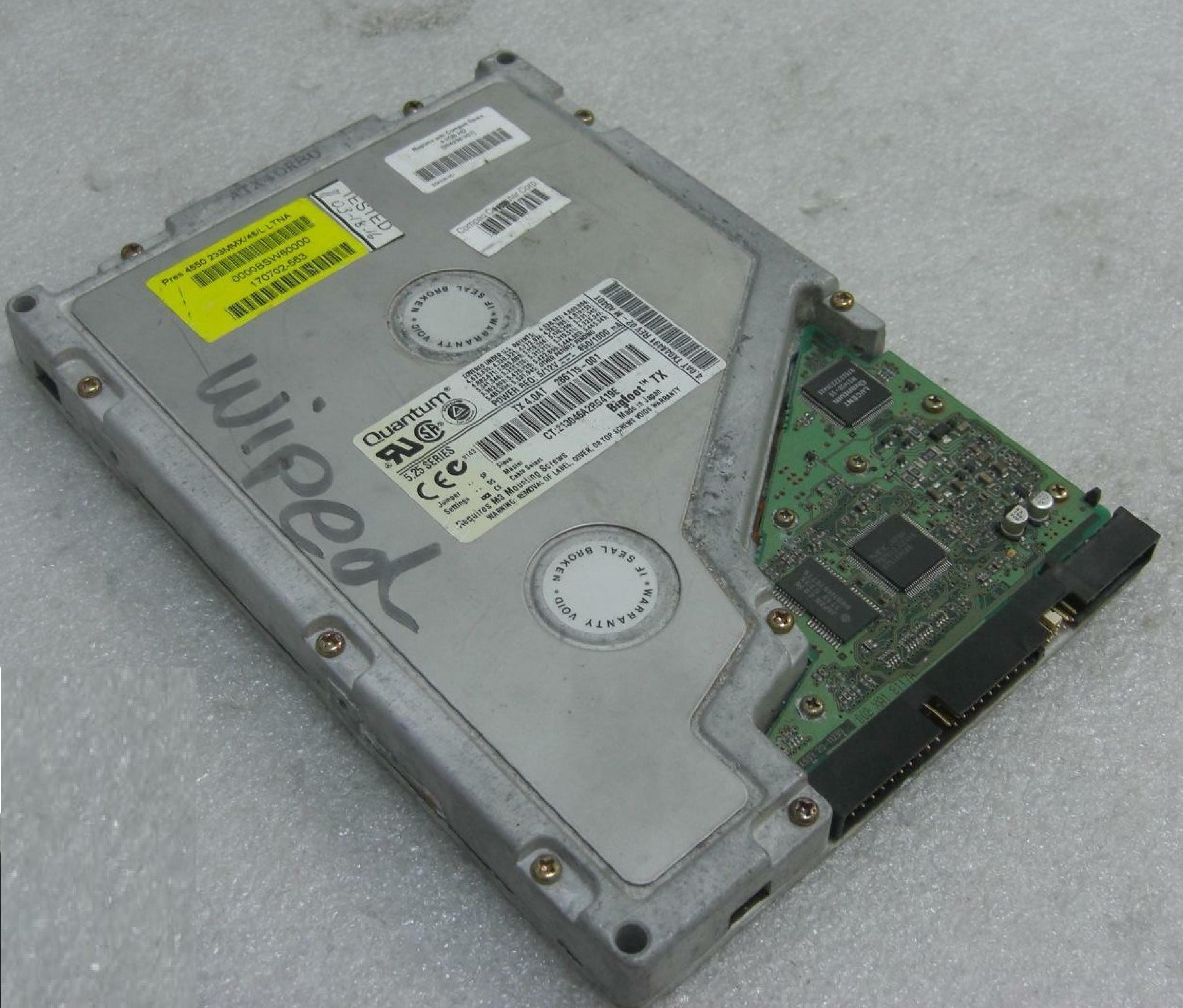 QUANTUM 304238-001 4.0GB 5.25INCH IDE HARD DRIVE