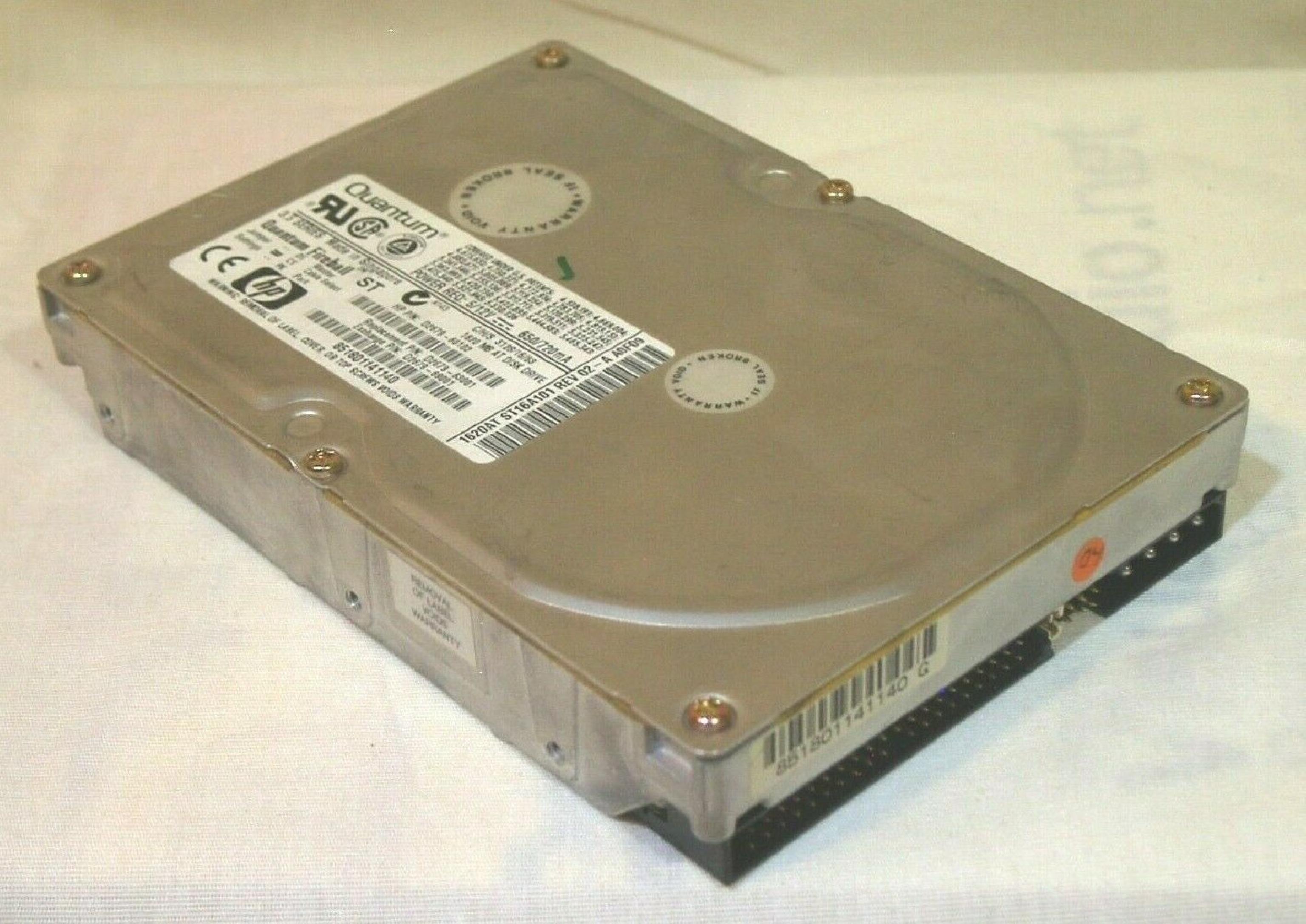 QUANTUM 1620AT IDE HARD DRIVE REV 02-A A0F09 FIREBALL ST