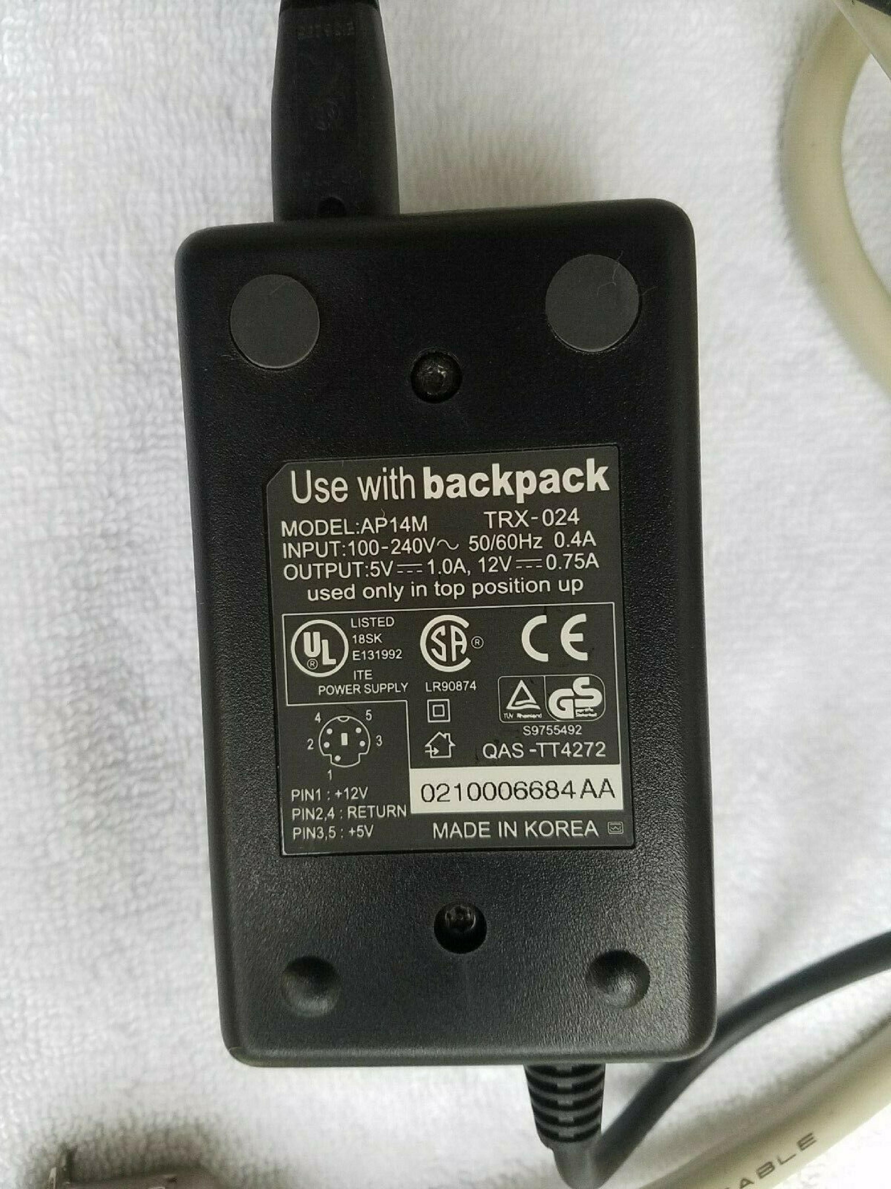 MICROSOLUTIONS 194200 EXTERNAL BACKPACK CD-REWRITER PARALLEL INTERFACE