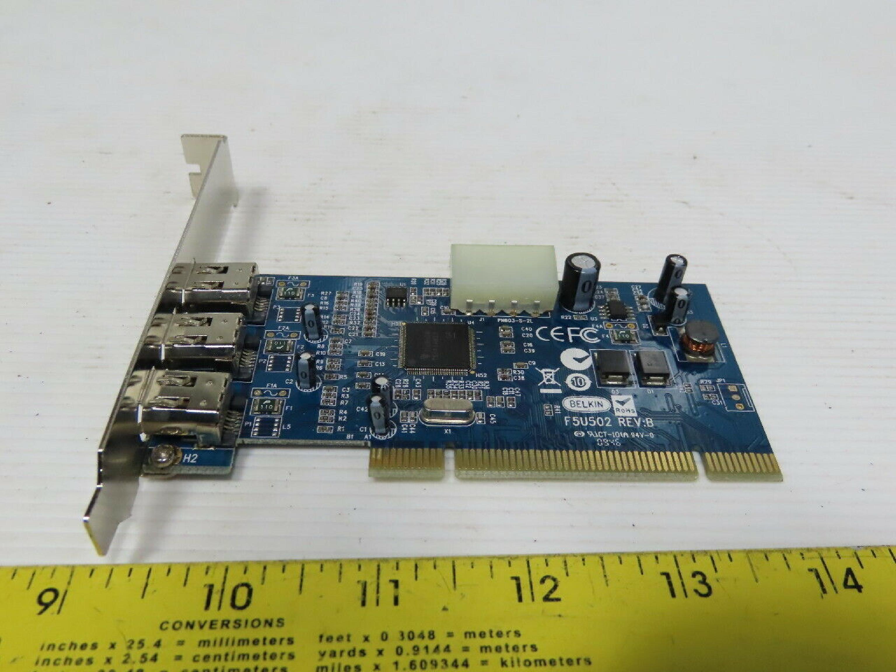 BELKIN F5U502 3 1394 FIREWIRE PORTS PCI