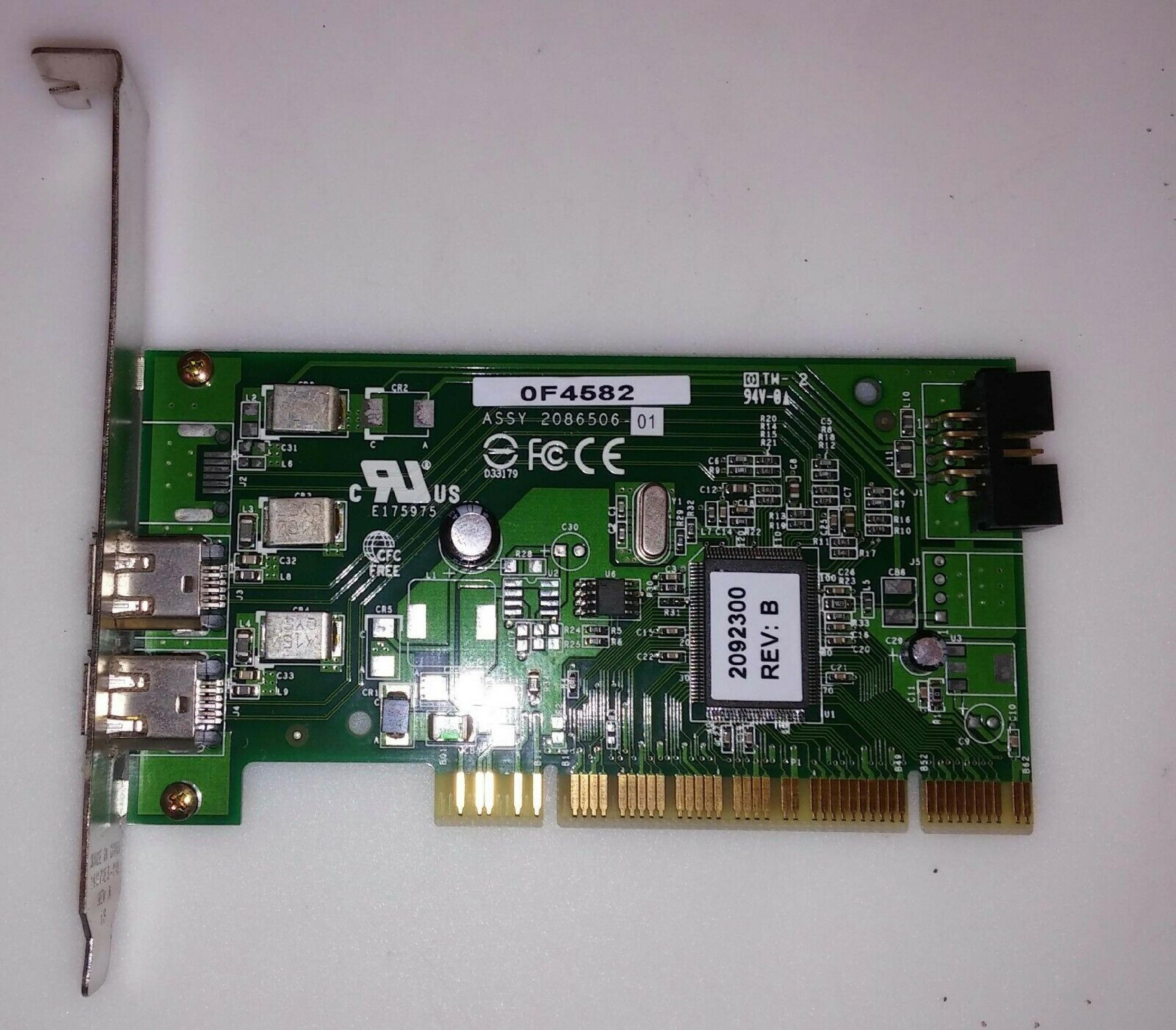 ADAPTEC 0F4582 2 1394 FIREWIRE PORTS PCI